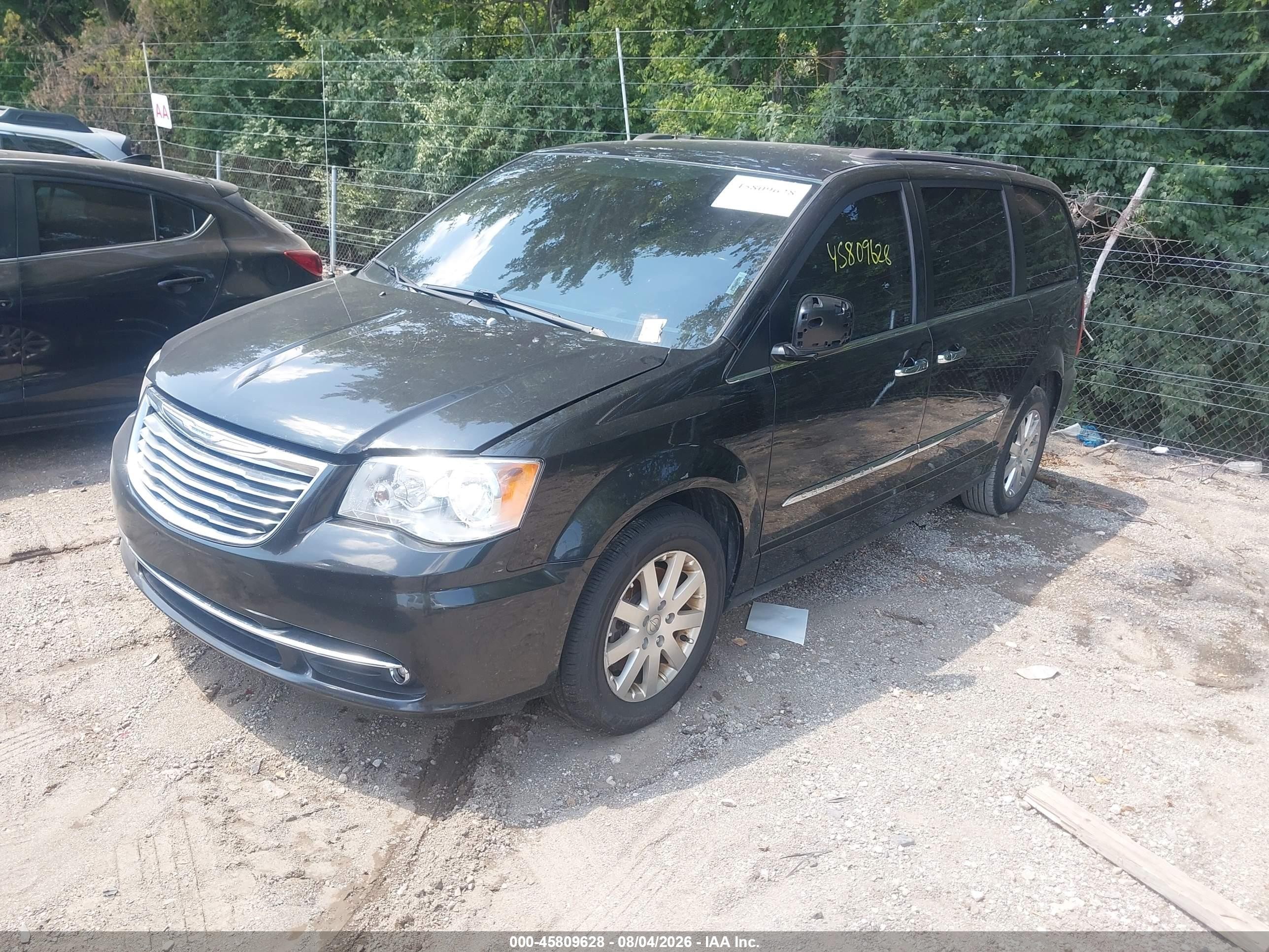 2015 Chrysler Town & Country Touring Черный vin: 2C4RC1BGXFR619900