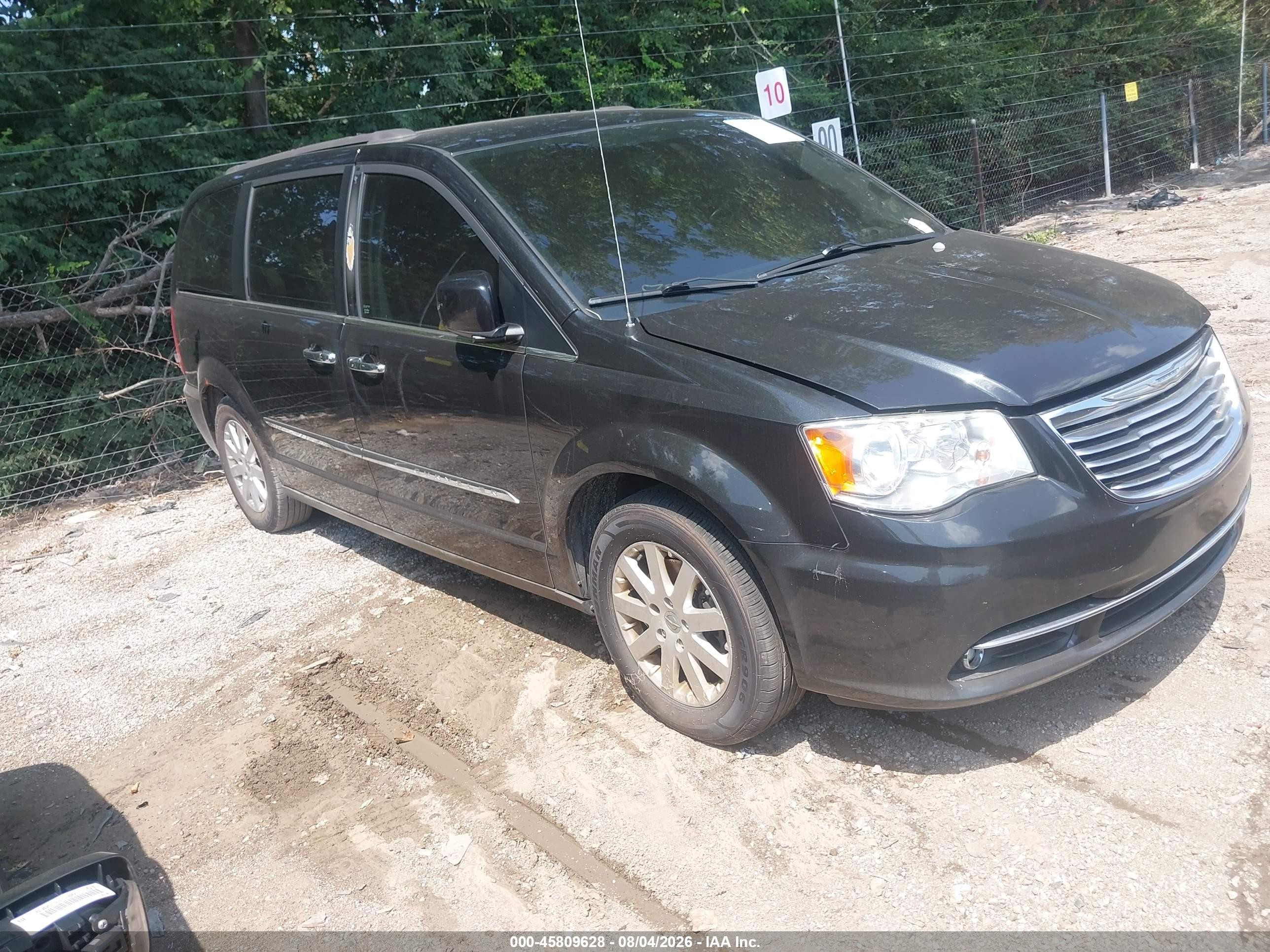 2015 Chrysler Town & Country Touring Black vin: 2C4RC1BGXFR619900