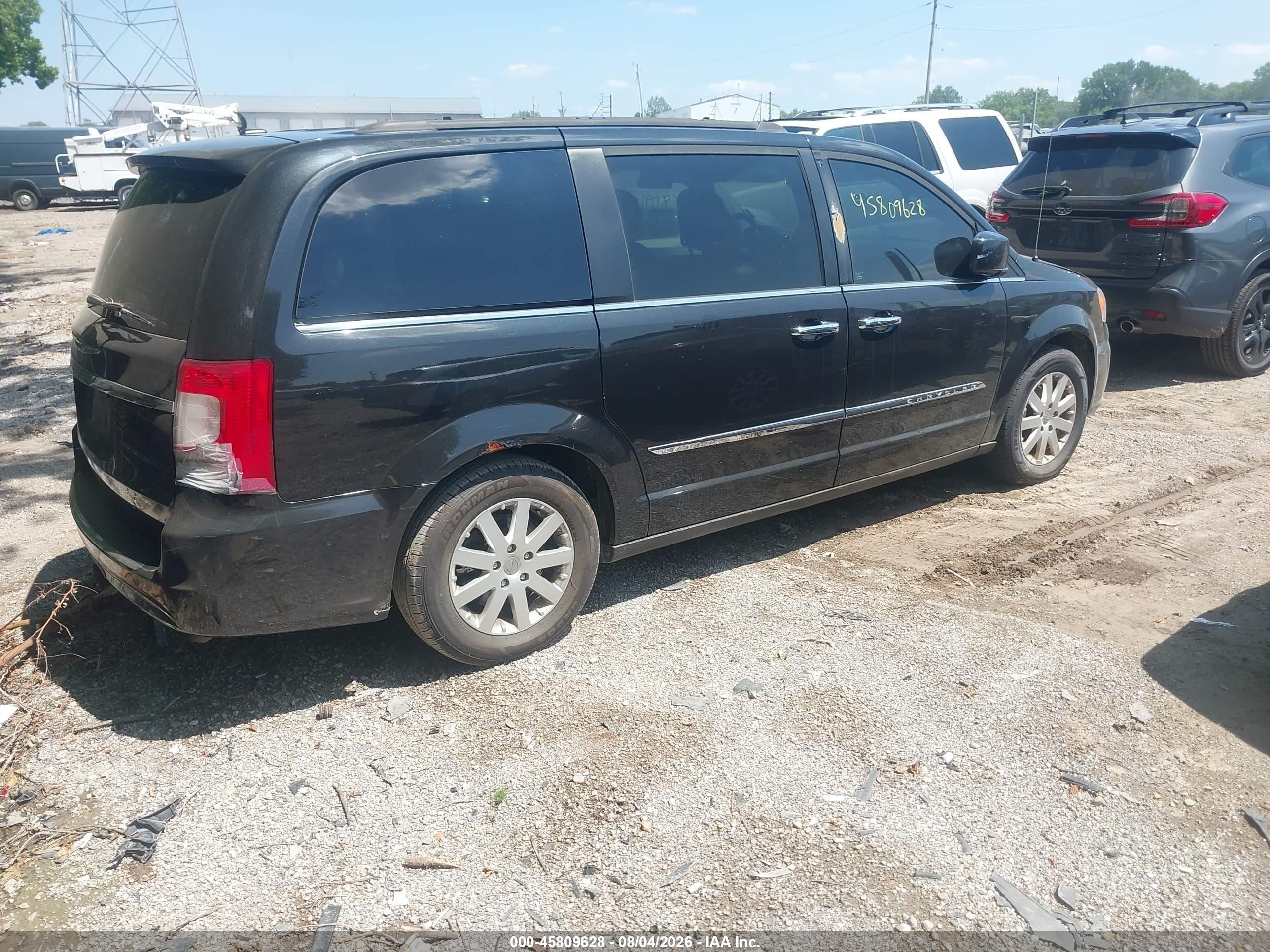 2015 Chrysler Town & Country Touring Черный vin: 2C4RC1BGXFR619900