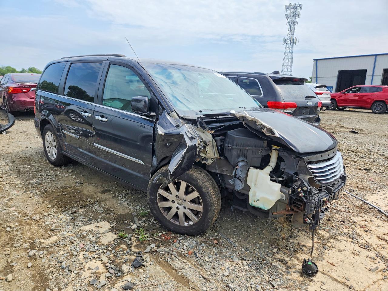 2015 Chrysler Town & Country Touring Black vin: 2C4RC1BGXFR629150