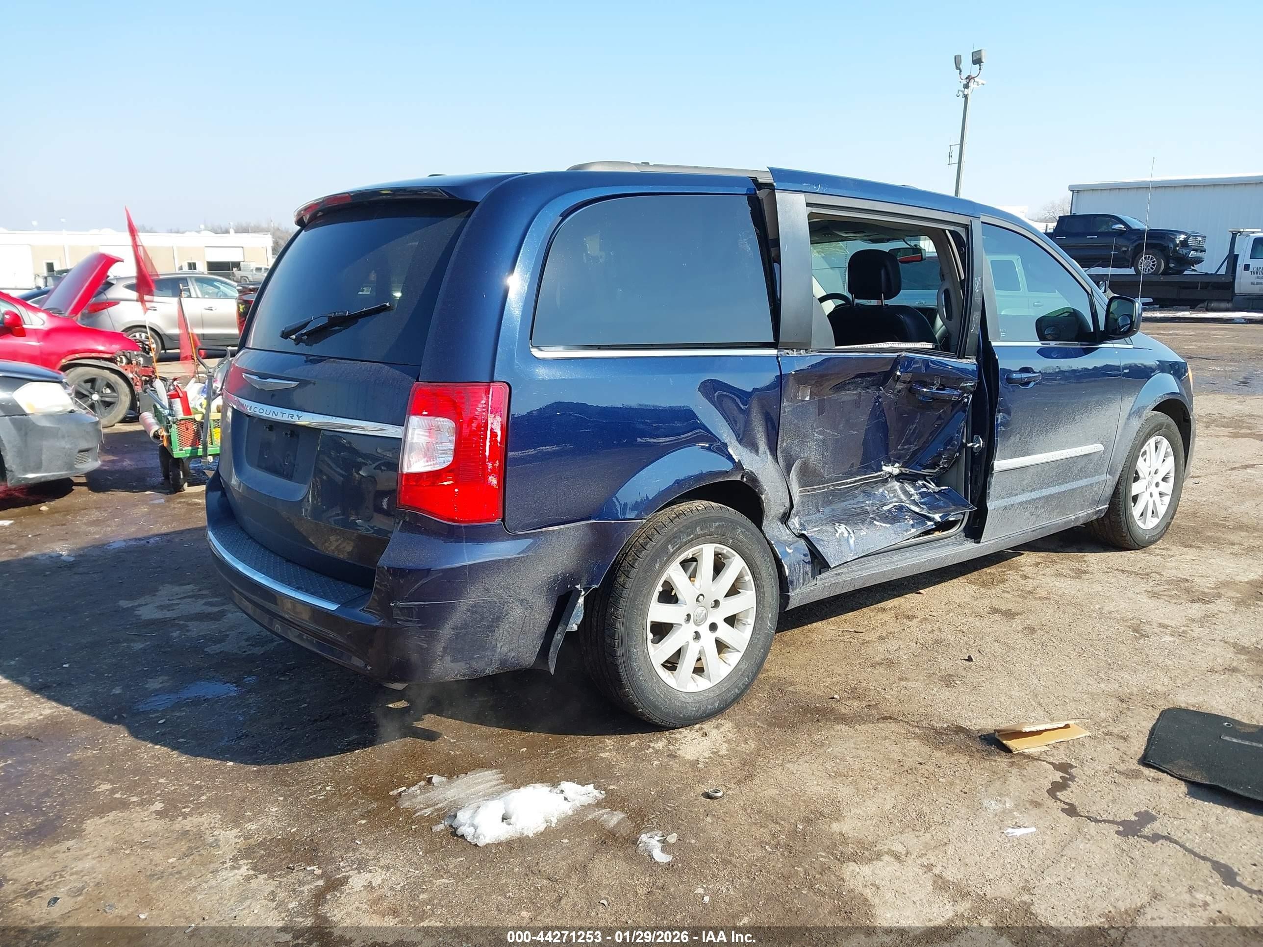 2015 Chrysler Town & Country Touring Dark Blue vin: 2C4RC1BGXFR696525