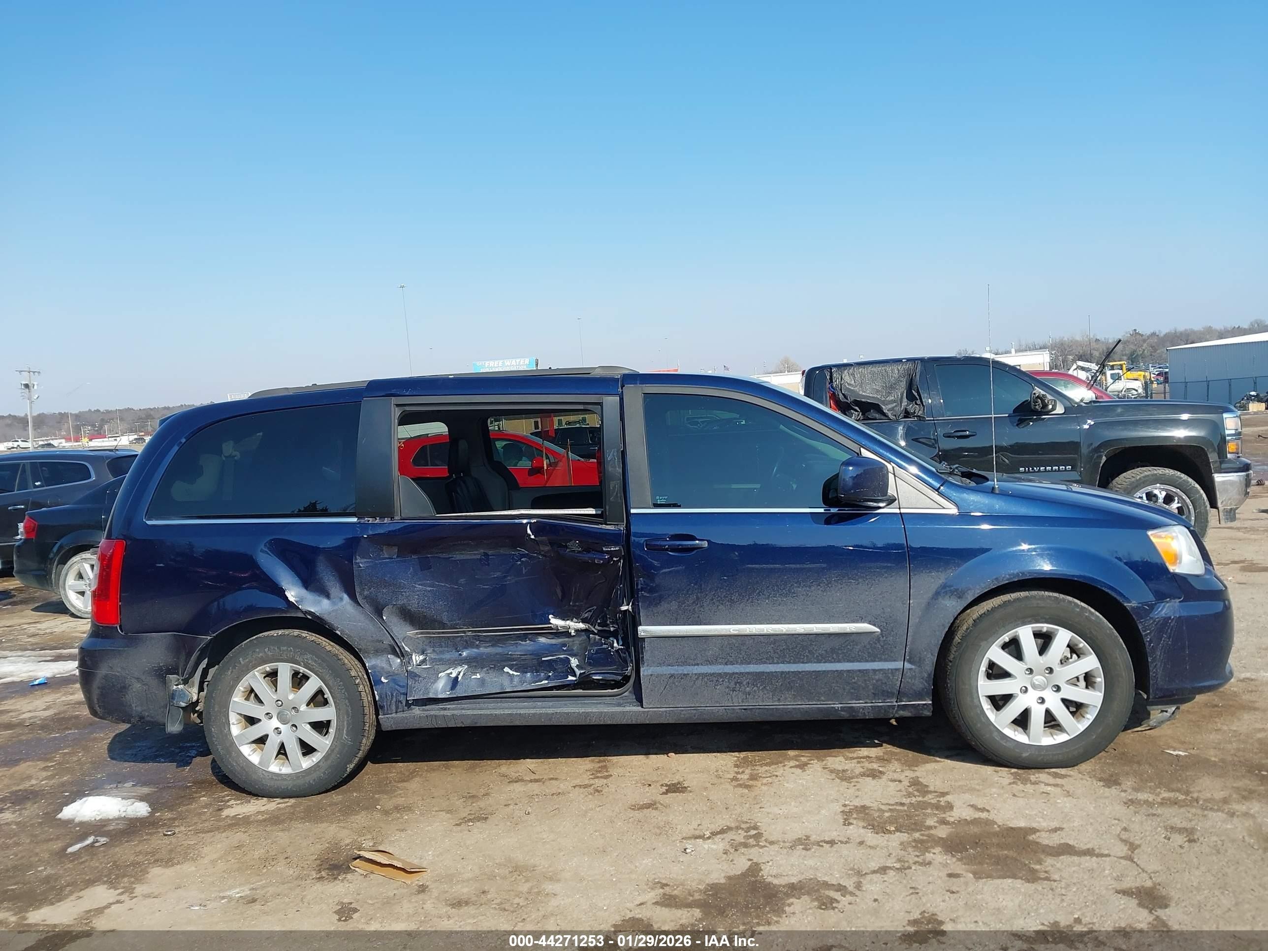 2015 Chrysler Town & Country Touring Dark Blue vin: 2C4RC1BGXFR696525