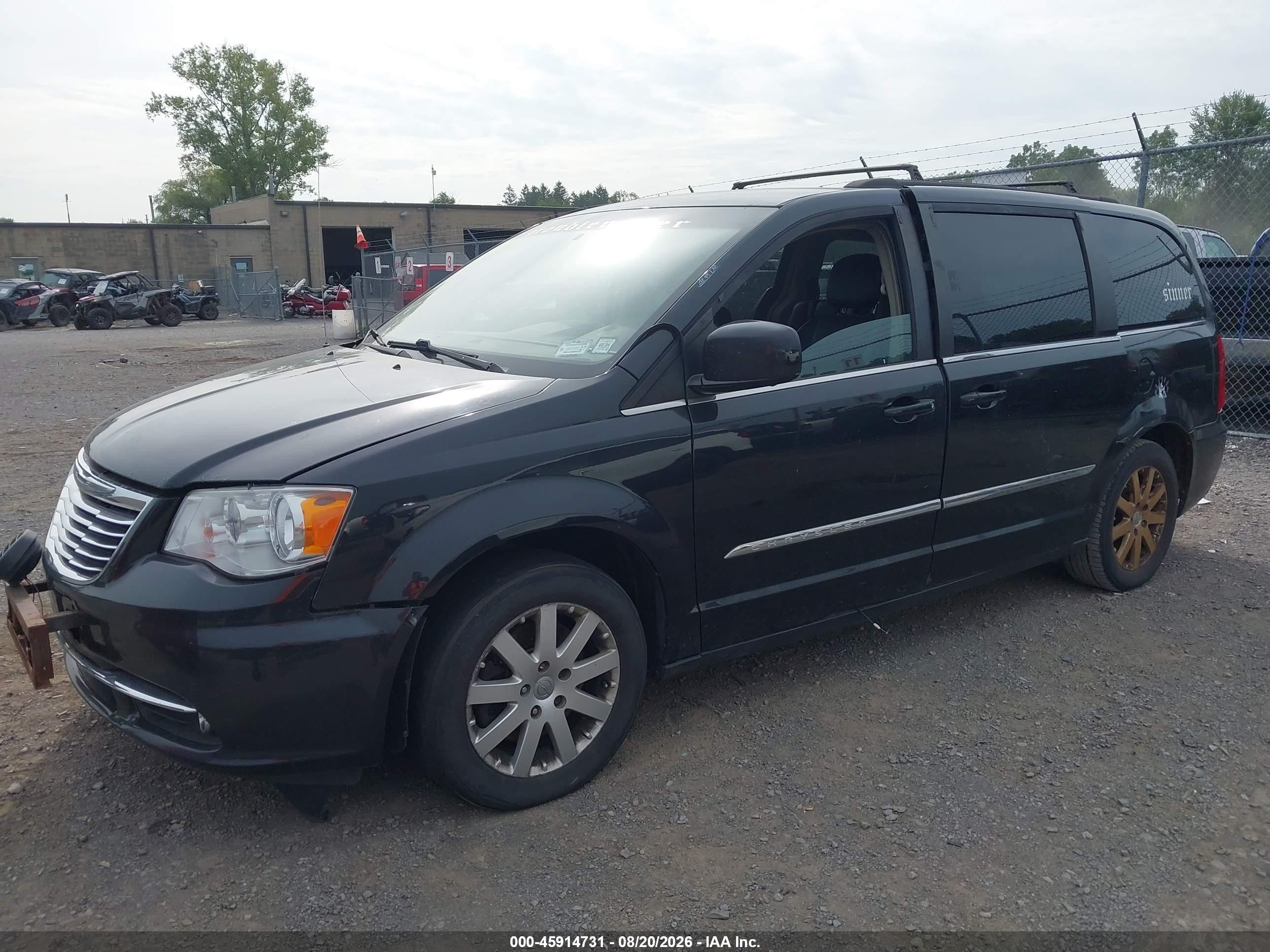 2015 Chrysler Town & Country Touring Black vin: 2C4RC1BGXFR751362
