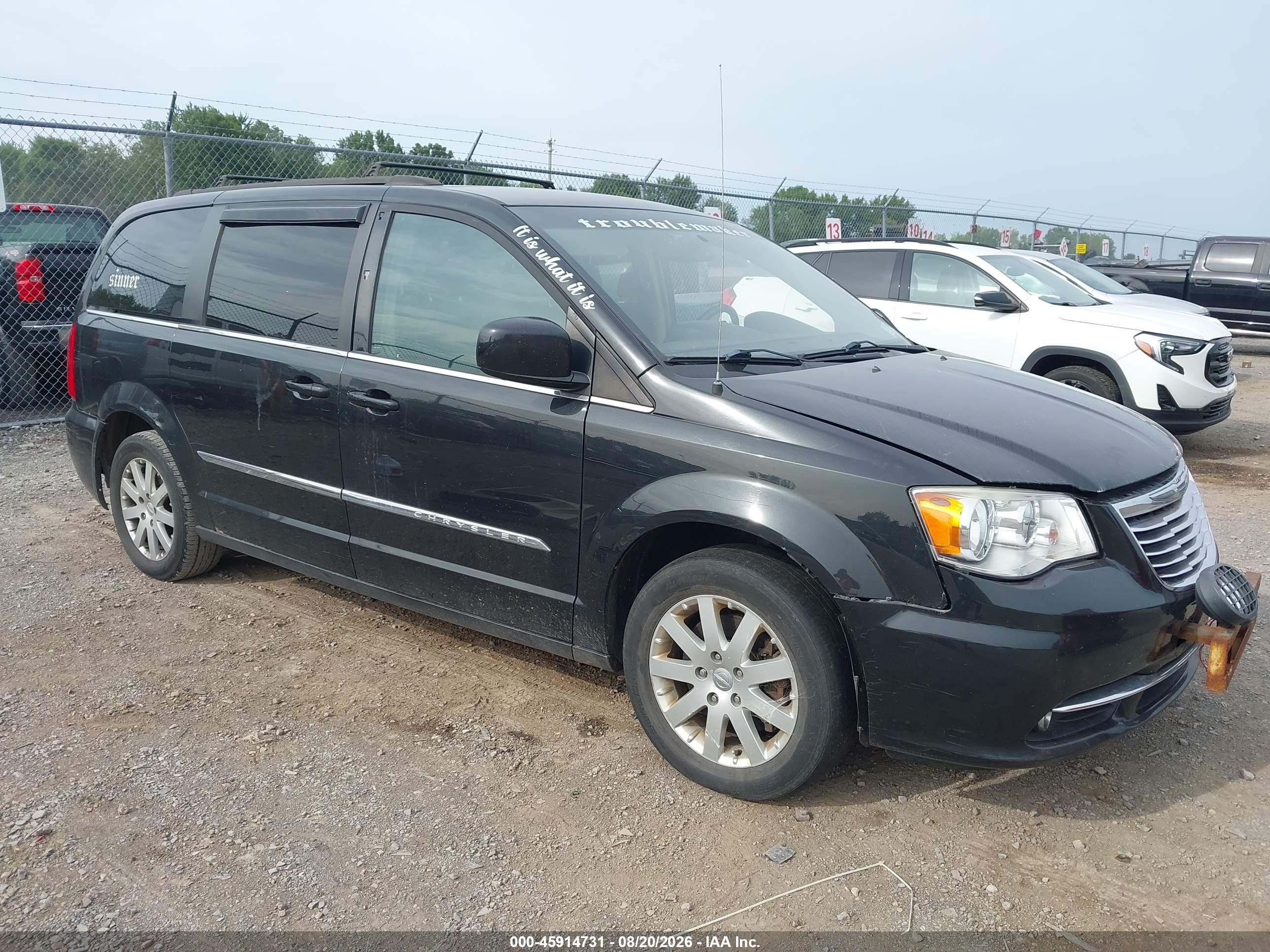 2015 Chrysler Town & Country Touring Black vin: 2C4RC1BGXFR751362