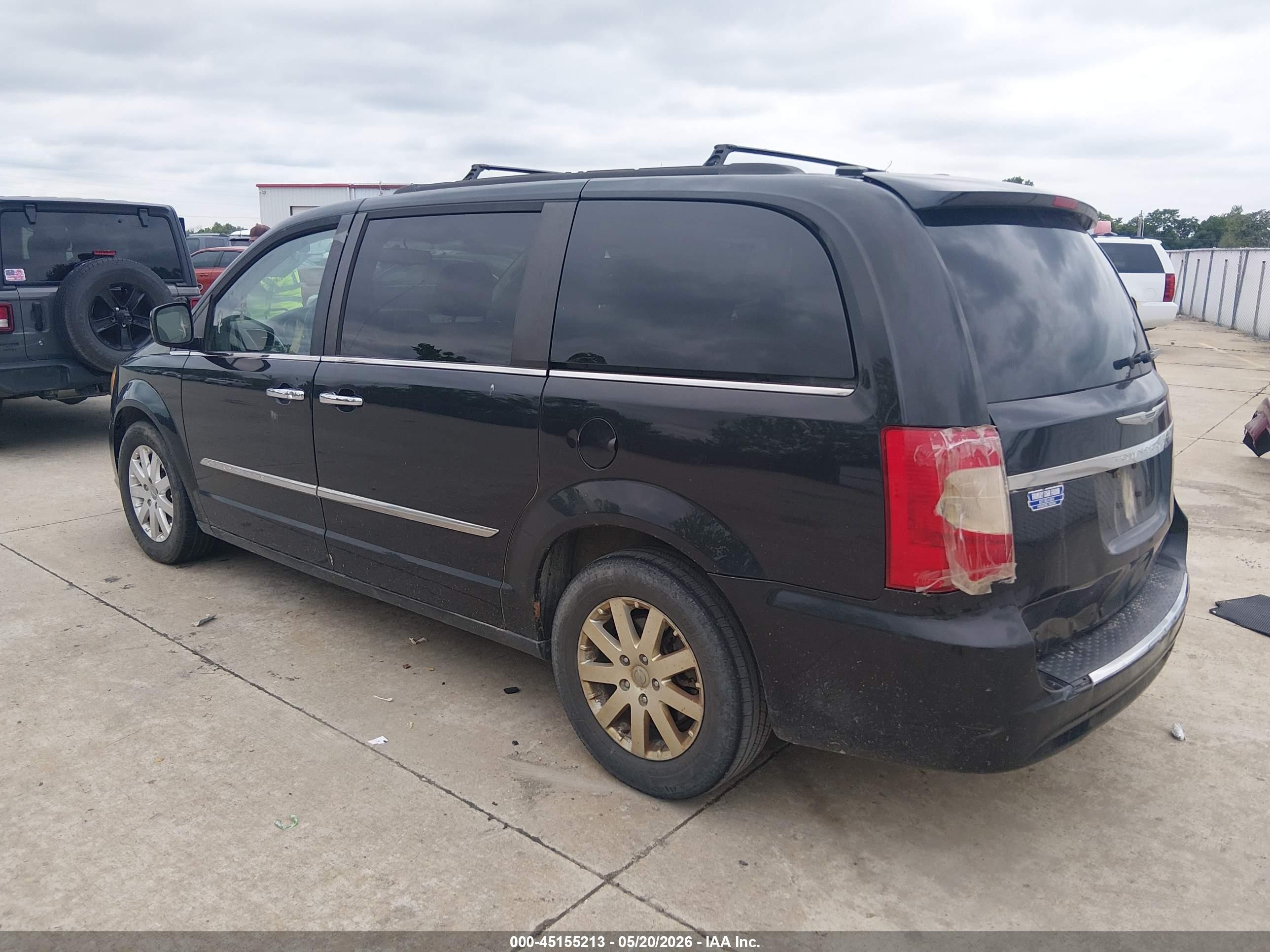 2015 Chrysler Town & Country Touring Black vin: 2C4RC1BGXFR753760