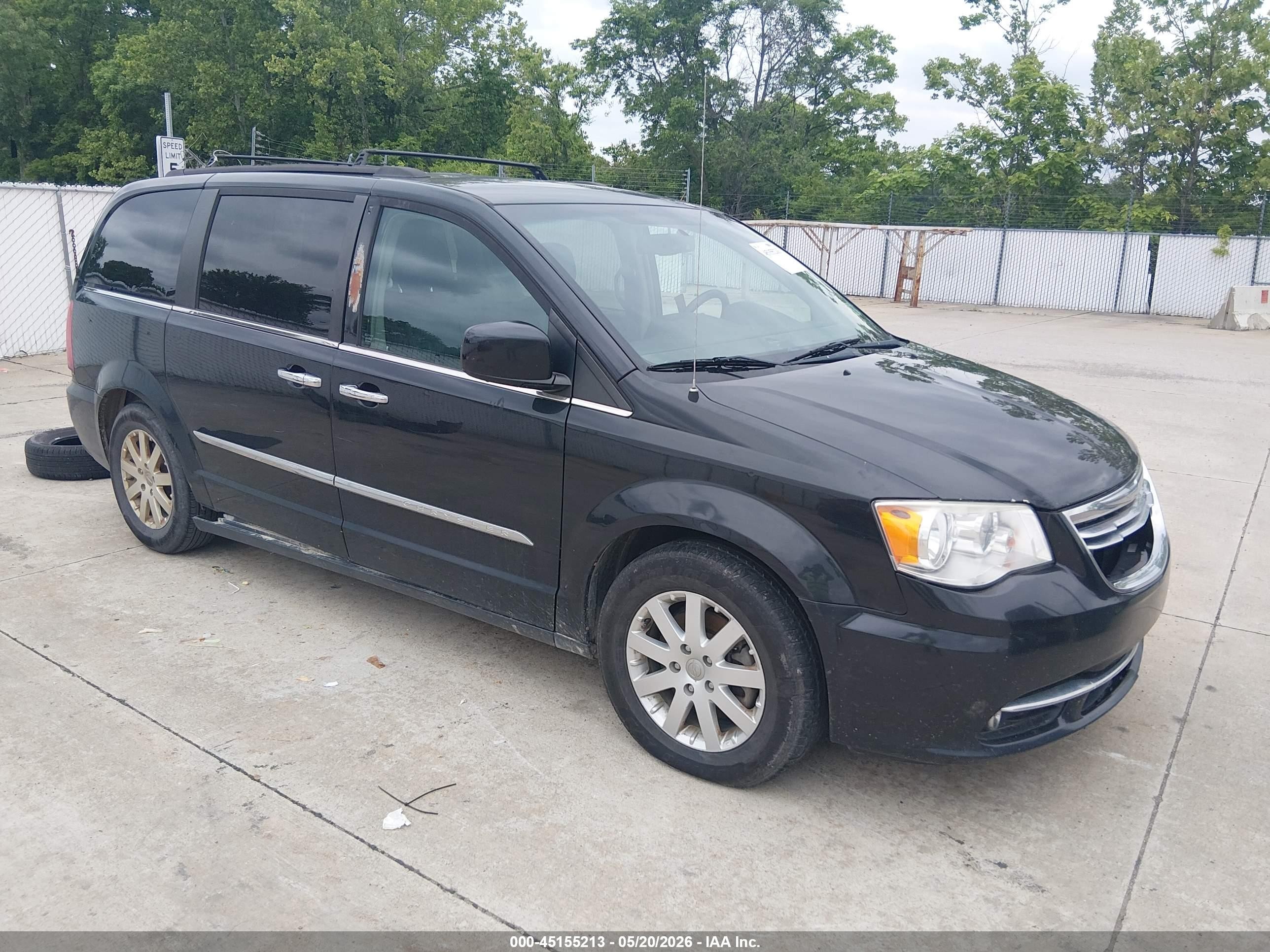 2015 Chrysler Town & Country Touring Black vin: 2C4RC1BGXFR753760