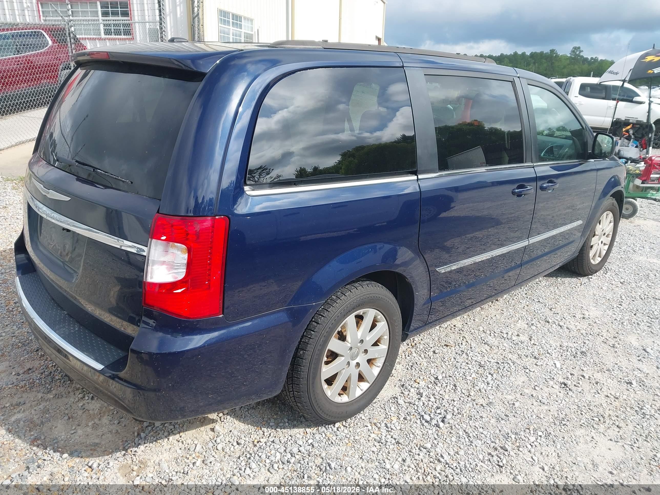 2016 Chrysler Town & Country Touring Синий vin: 2C4RC1BGXGR228926