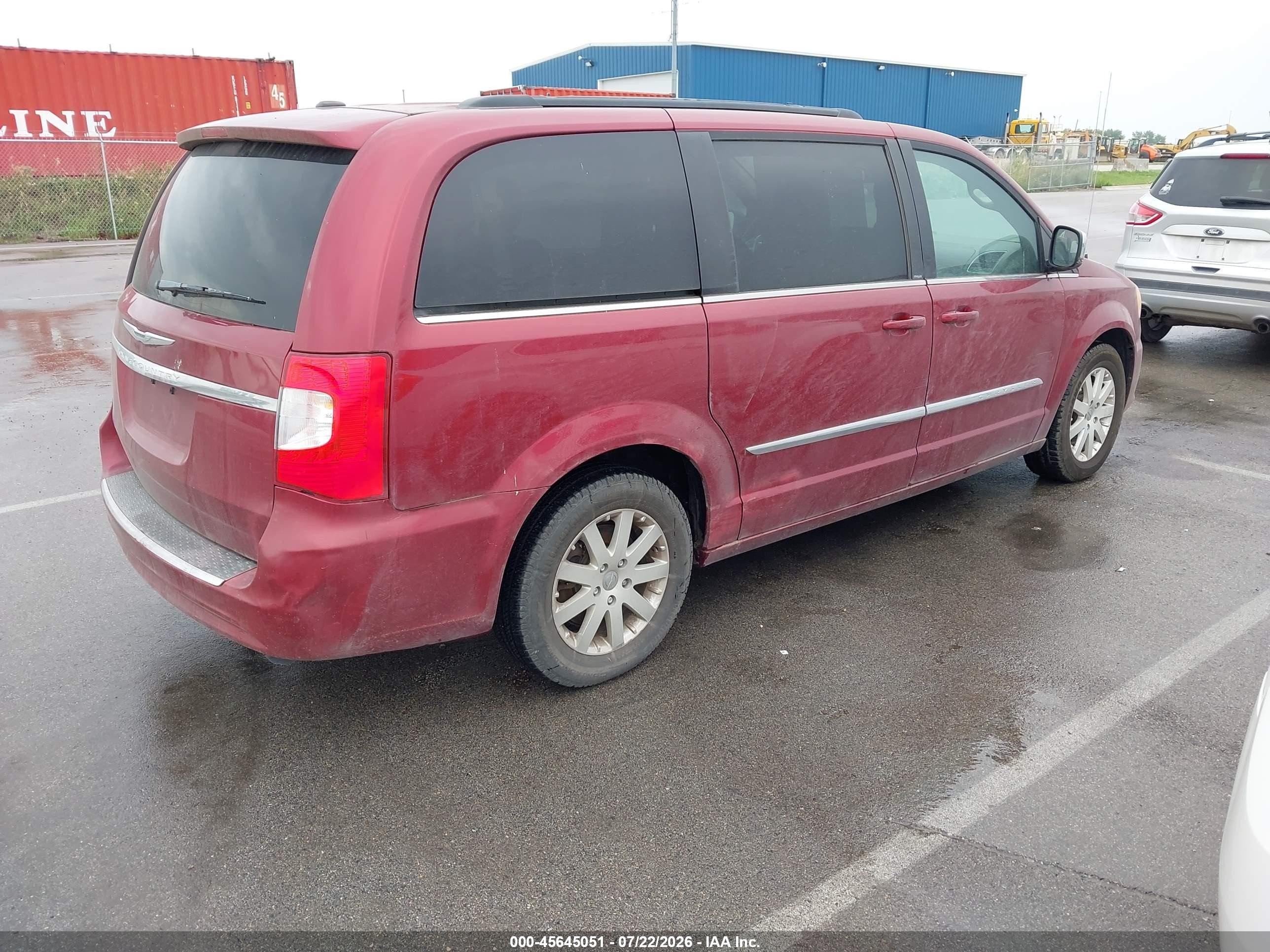 2012 Chrysler Town & Country Touring-l Темно-бордовый vin: 2C4RC1CG0CR245758