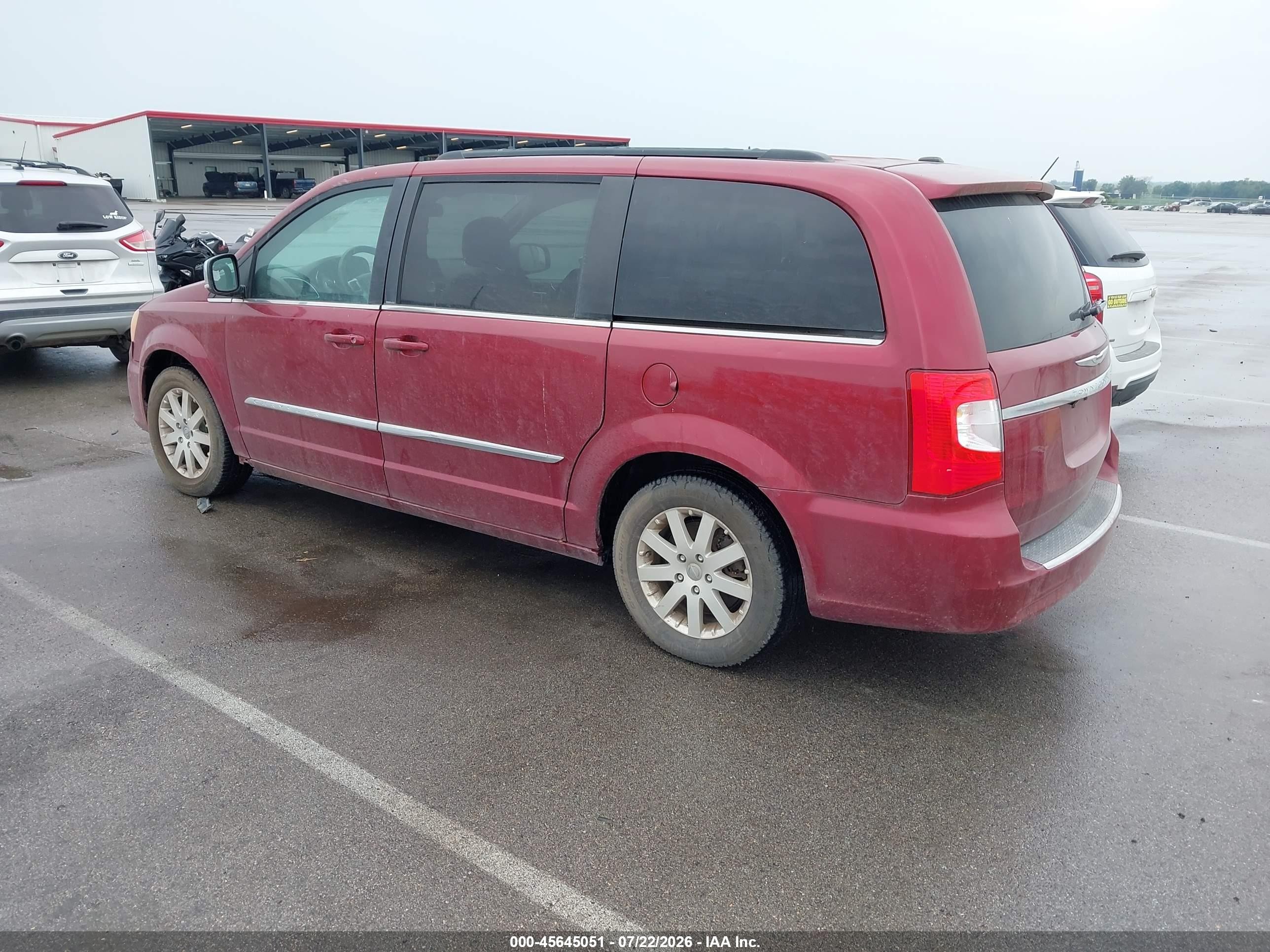 2012 Chrysler Town & Country Touring-l Темно-бордовый vin: 2C4RC1CG0CR245758