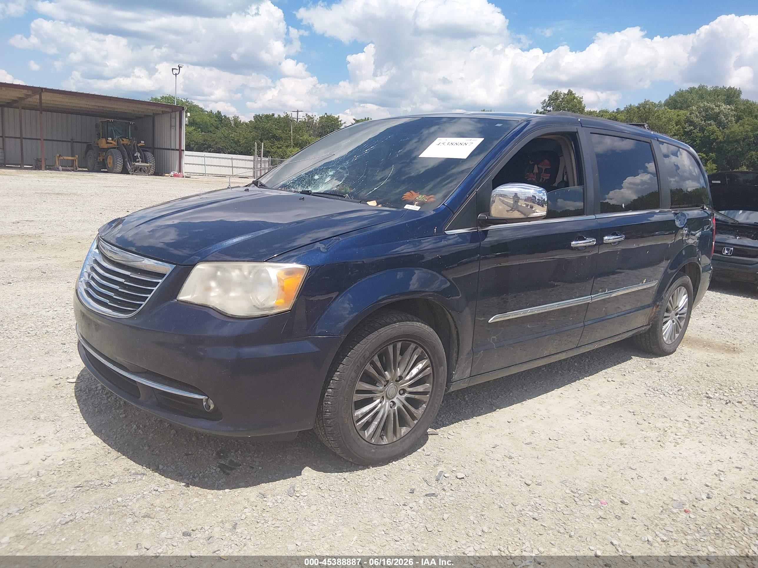 2013 Chrysler Town & Country Touring-l Black vin: 2C4RC1CG0DR512740