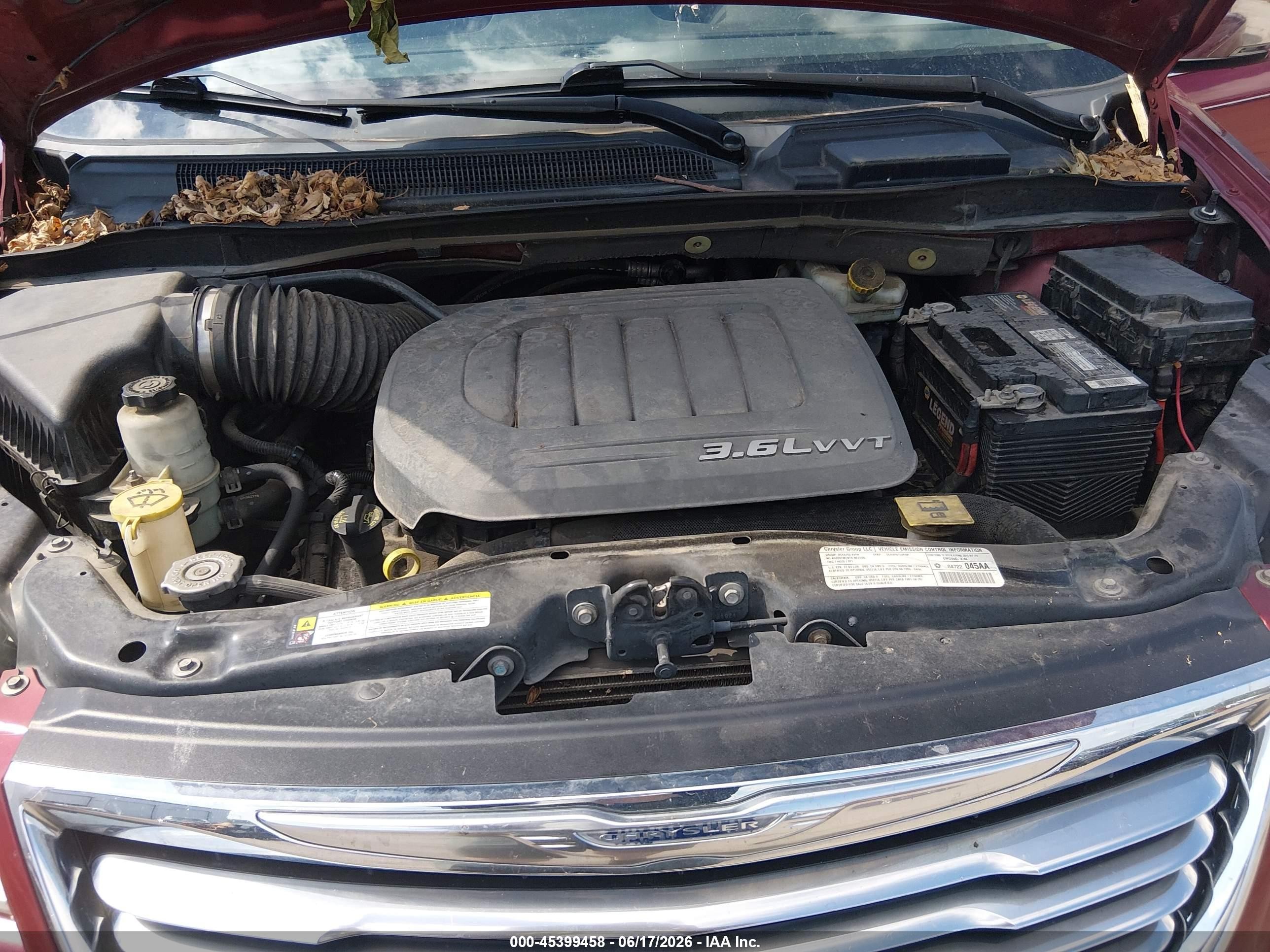 2013 Chrysler Town & Country Touring-l Red vin: 2C4RC1CG0DR531370