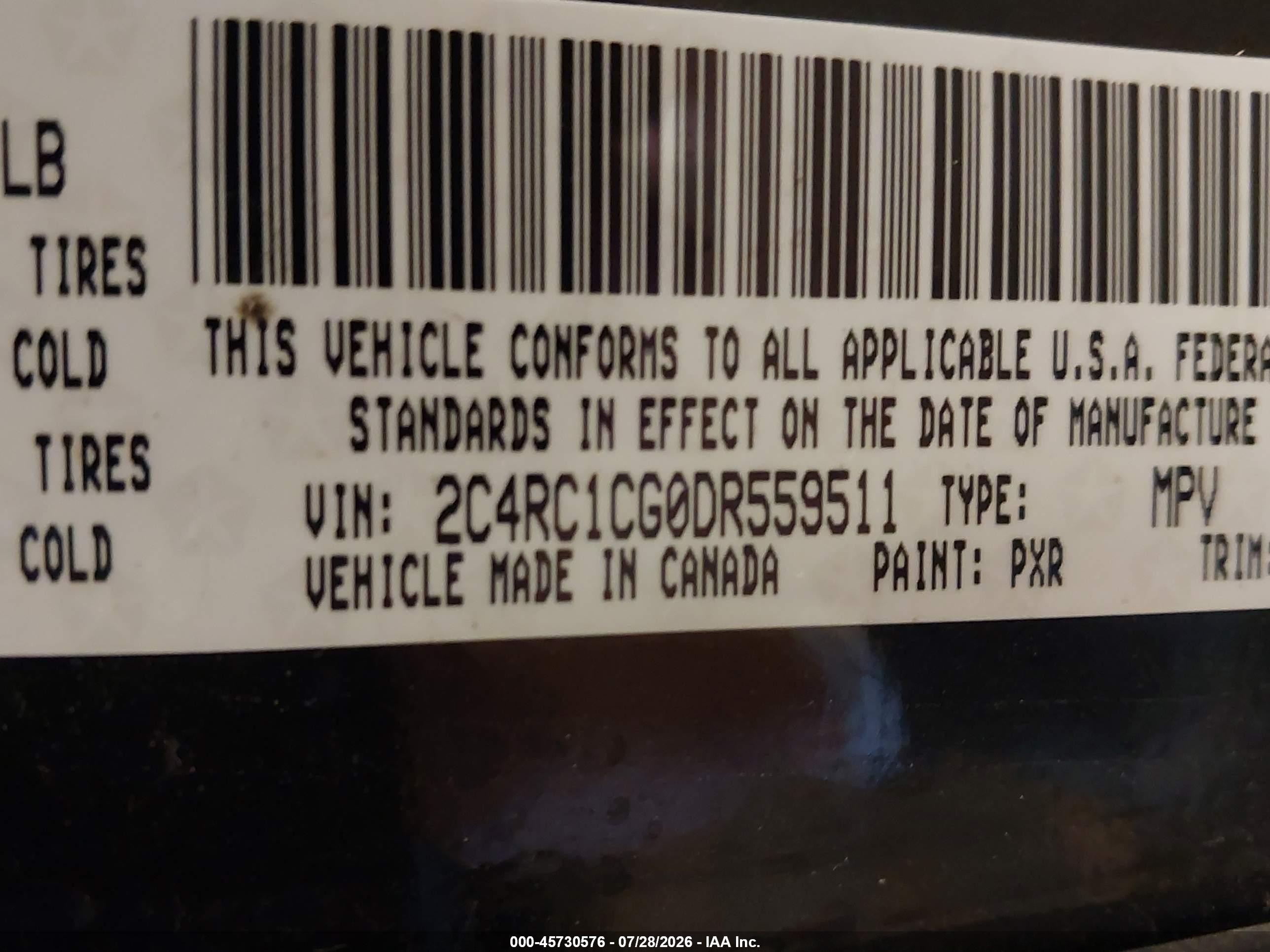 2013 Chrysler Town & Country Touring-l Черный vin: 2C4RC1CG0DR559511