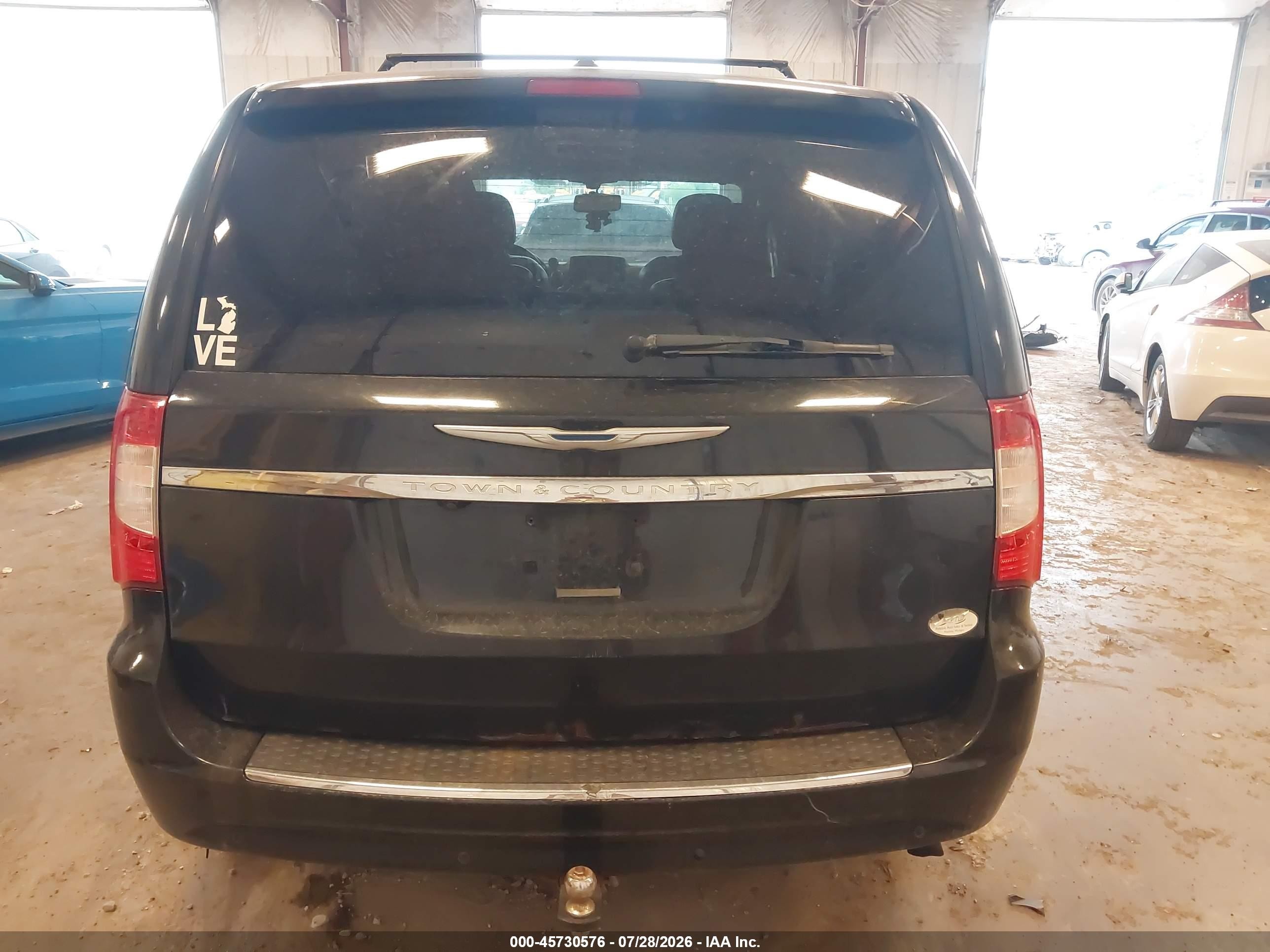 2013 Chrysler Town & Country Touring-l Черный vin: 2C4RC1CG0DR559511