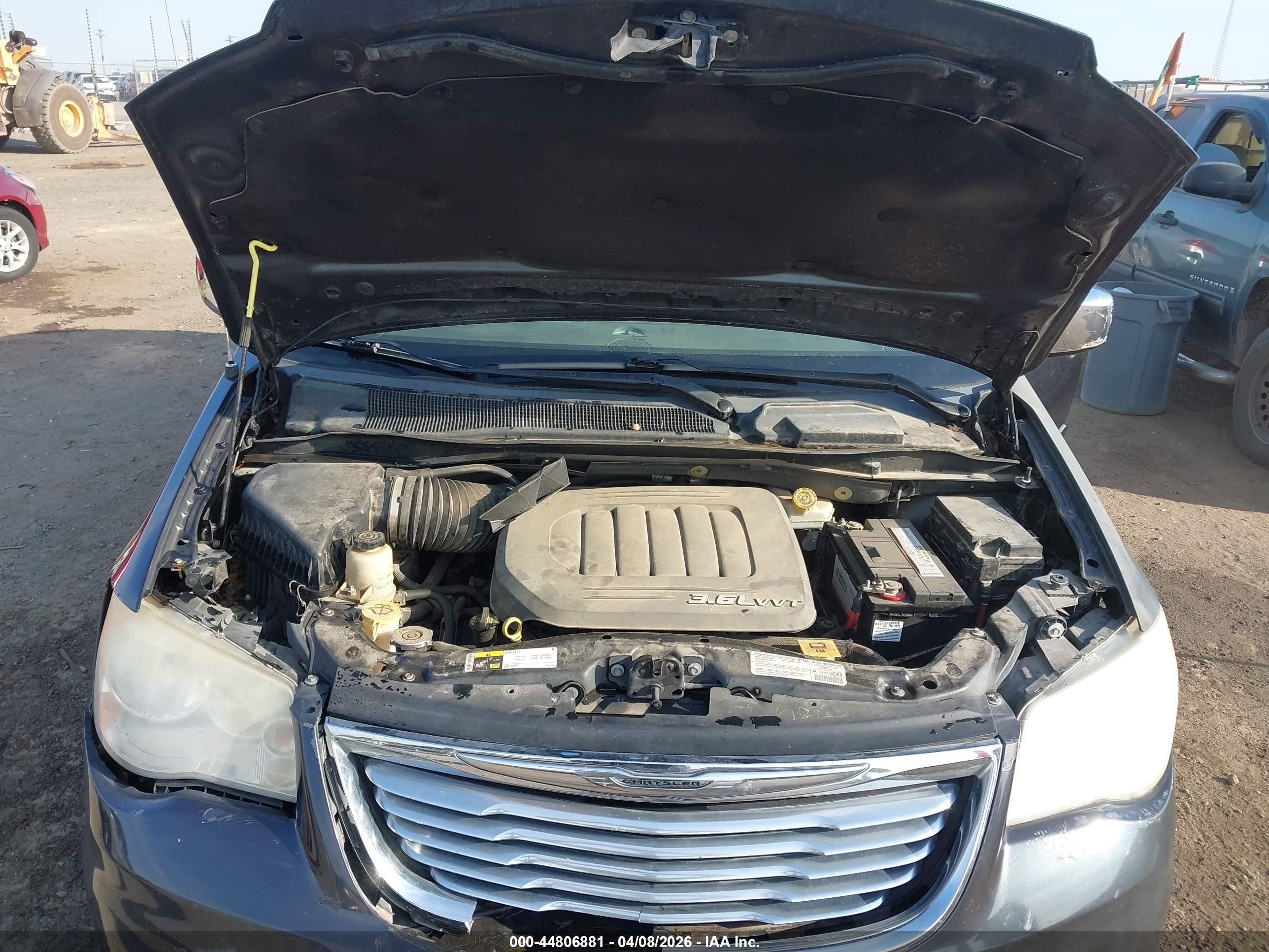 2013 Chrysler Town & Country Touring-l Серый vin: 2C4RC1CG0DR607234