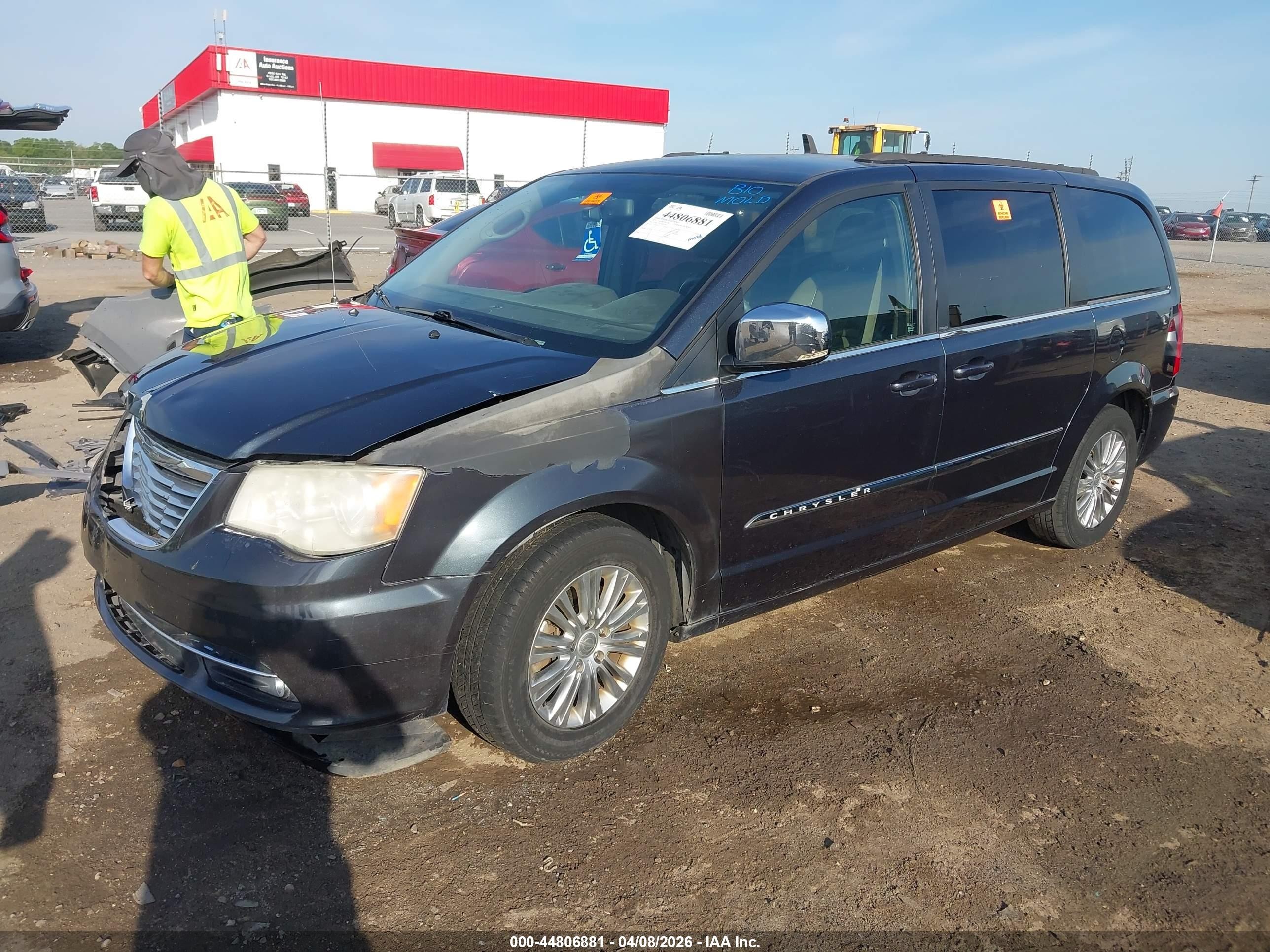 2013 Chrysler Town & Country Touring-l Серый vin: 2C4RC1CG0DR607234