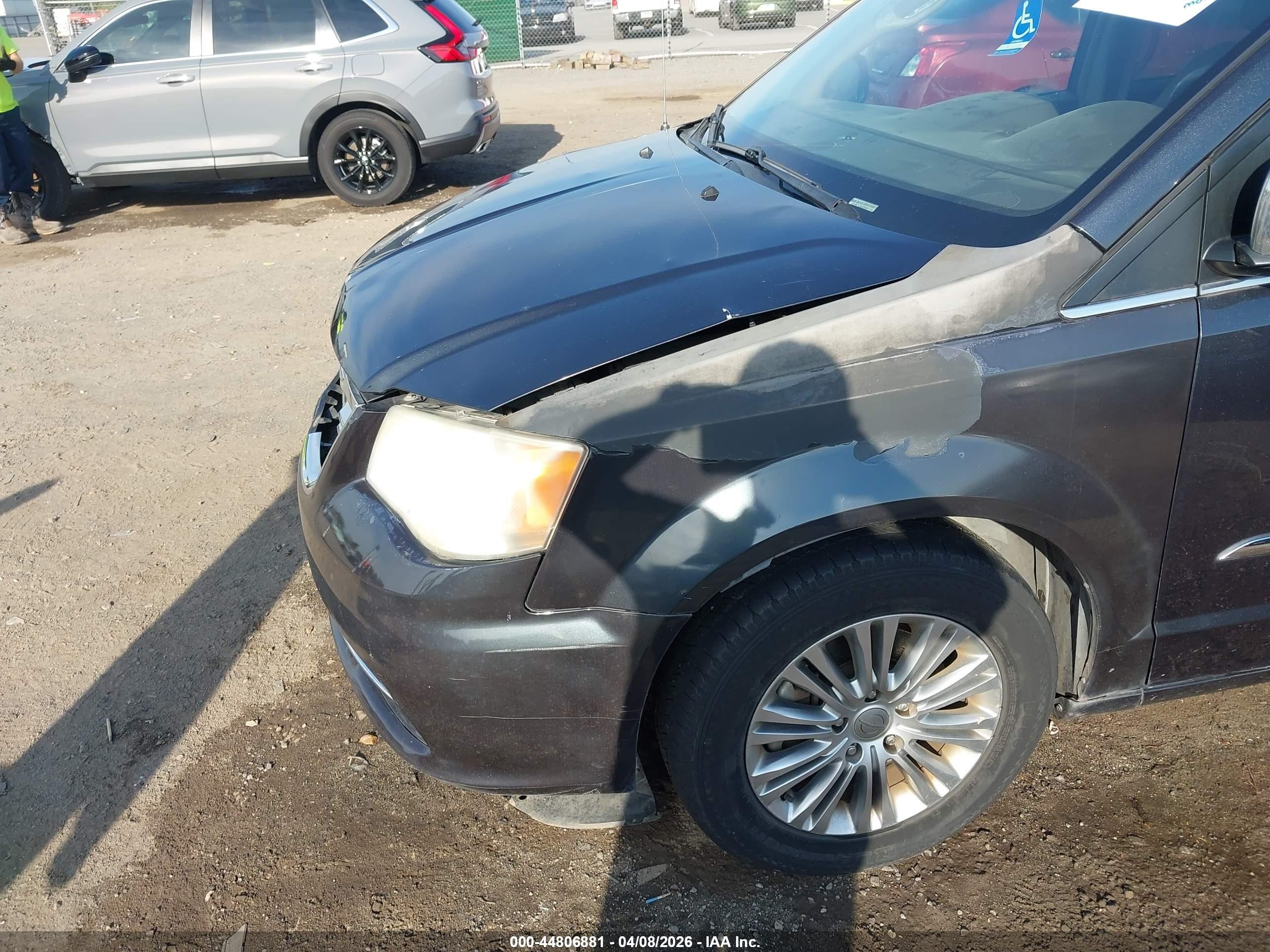 2013 Chrysler Town & Country Touring-l Серый vin: 2C4RC1CG0DR607234