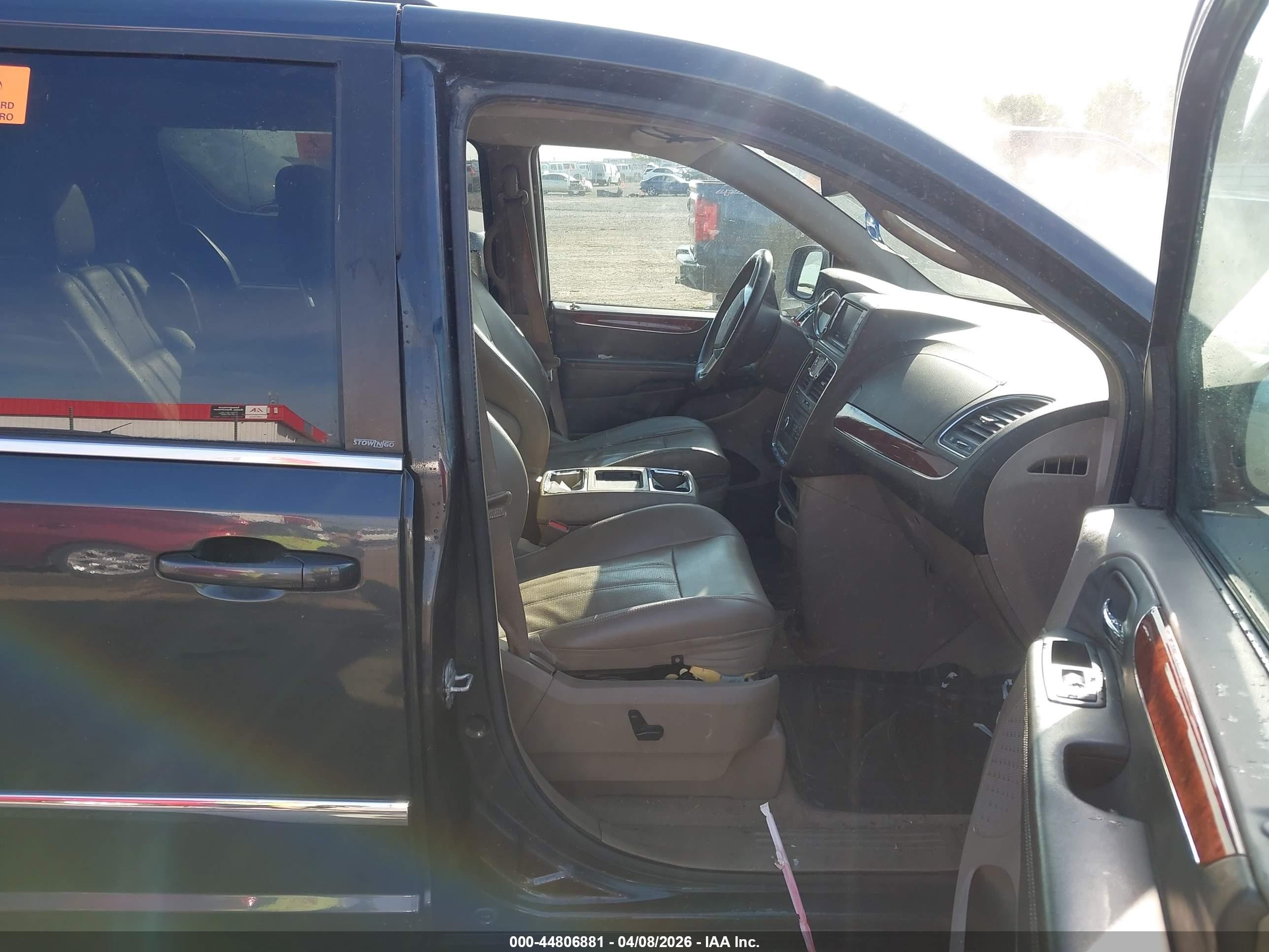 2013 Chrysler Town & Country Touring-l Серый vin: 2C4RC1CG0DR607234