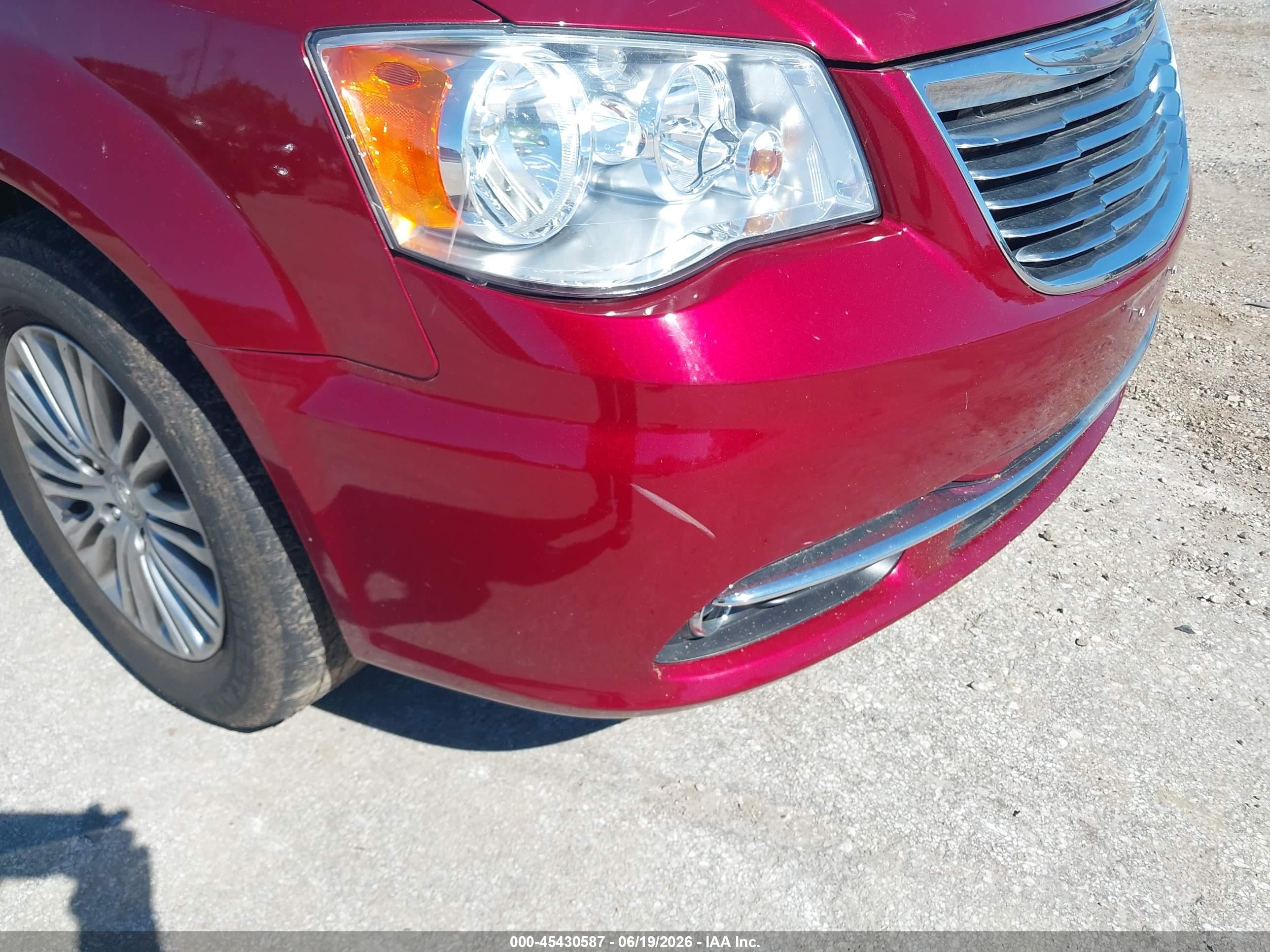 2013 Chrysler Town & Country Touring-l Бордовый vin: 2C4RC1CG0DR614717