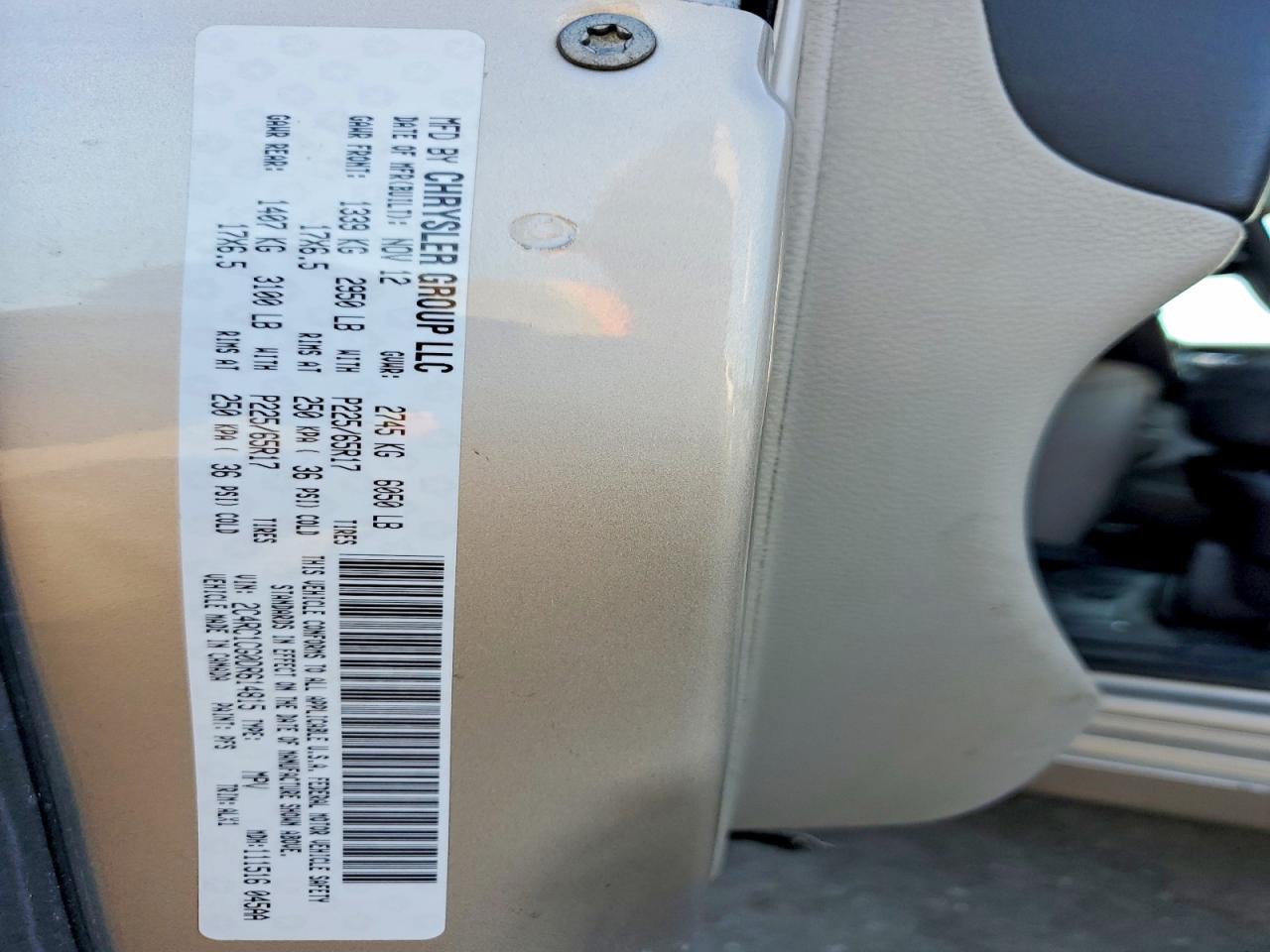 2013 Chrysler Town & Country Touring L Gold vin: 2C4RC1CG0DR614815