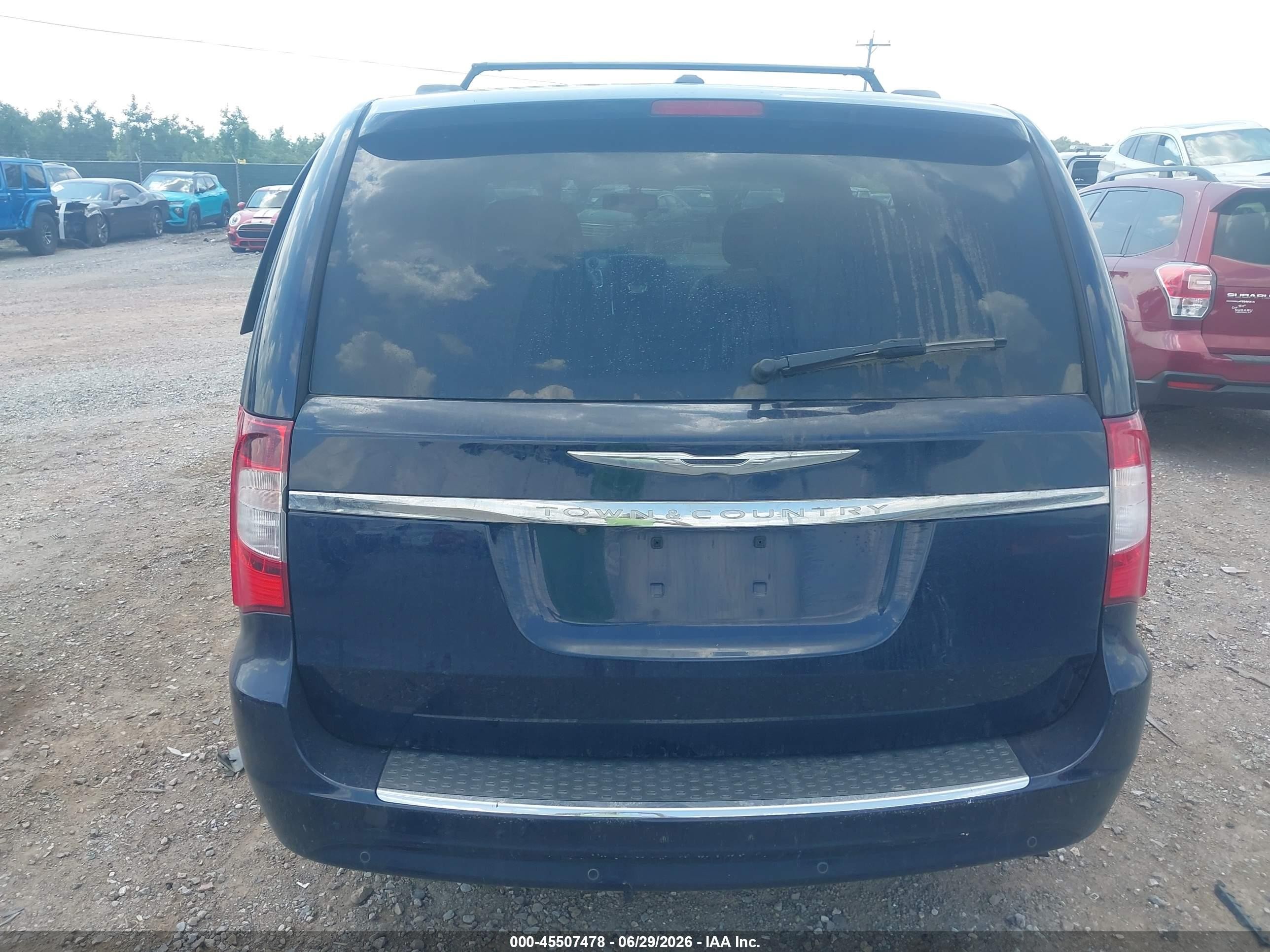 2013 Chrysler Town & Country Touring-l Blue vin: 2C4RC1CG0DR646373