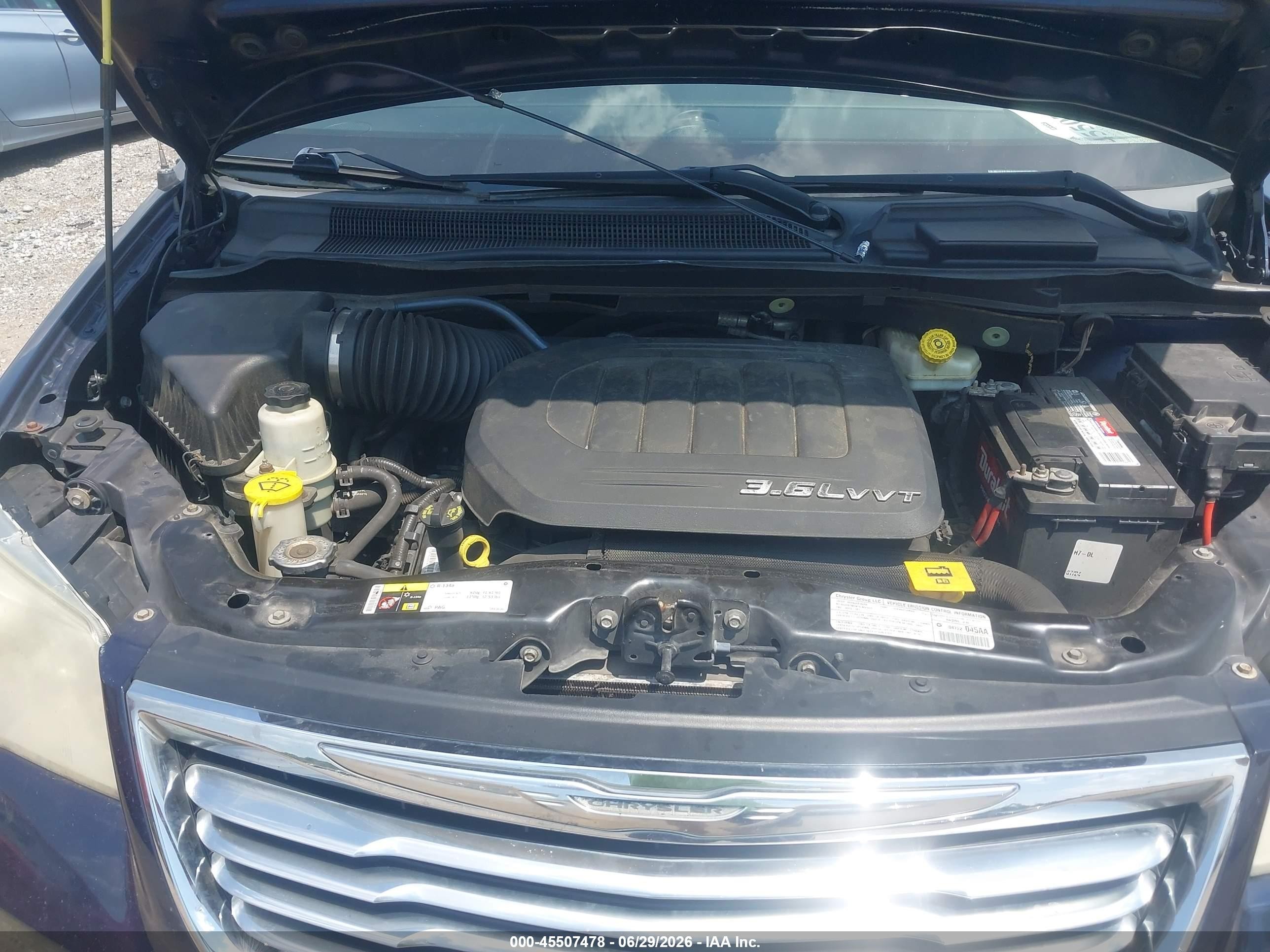 2013 Chrysler Town & Country Touring-l Blue vin: 2C4RC1CG0DR646373