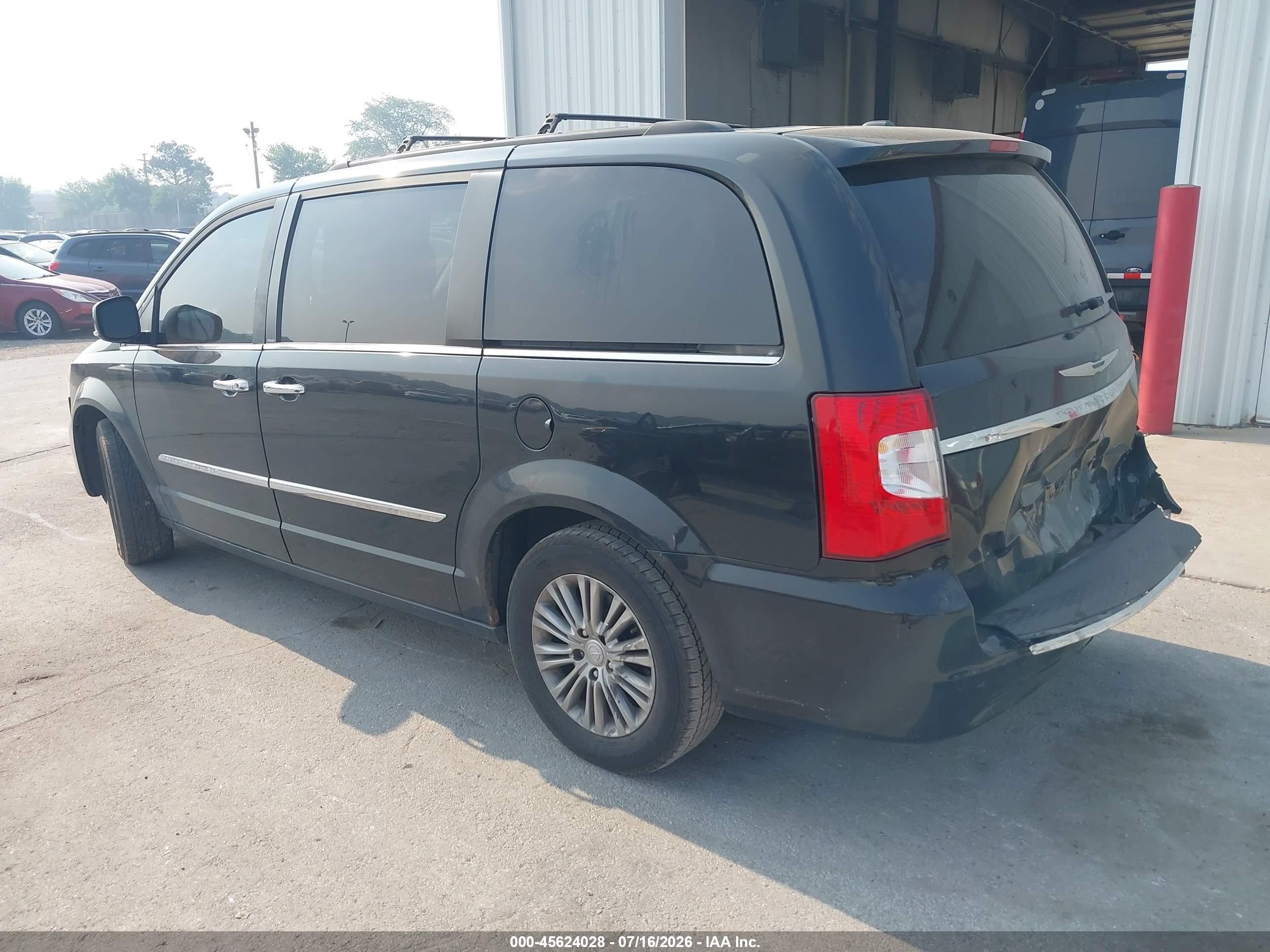 2014 Chrysler Town & Country Touring-l Черный vin: 2C4RC1CG0ER189422