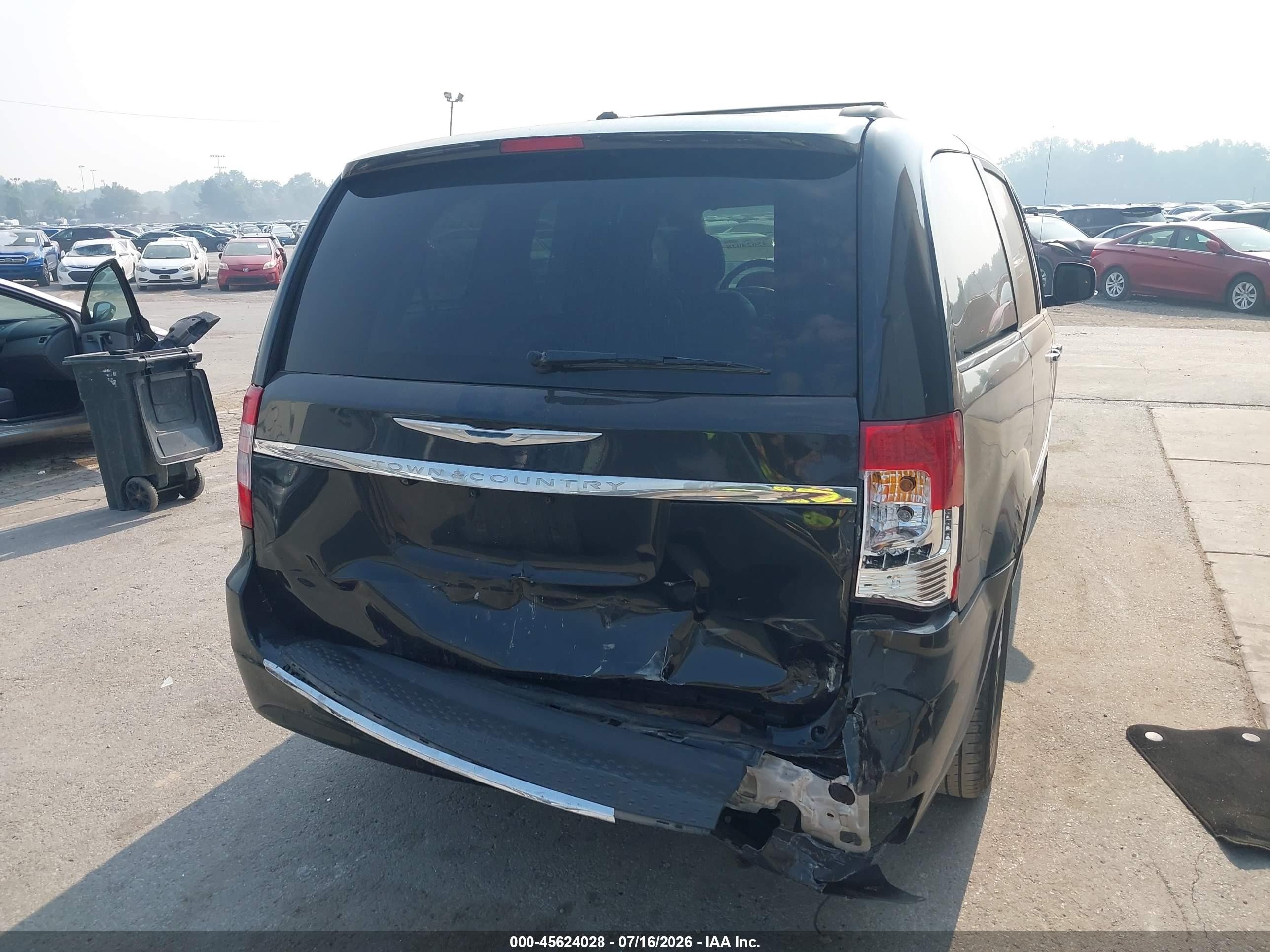 2014 Chrysler Town & Country Touring-l Черный vin: 2C4RC1CG0ER189422