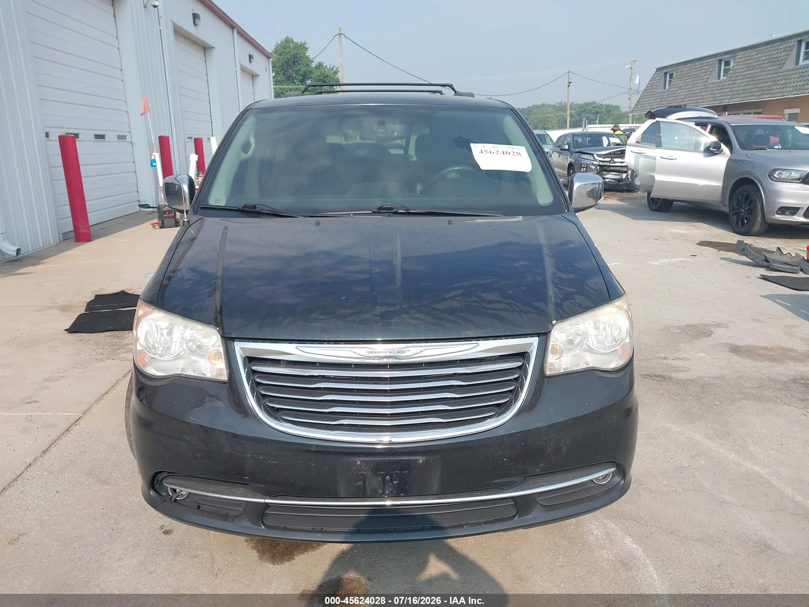 2014 Chrysler Town & Country Touring-l Черный vin: 2C4RC1CG0ER189422