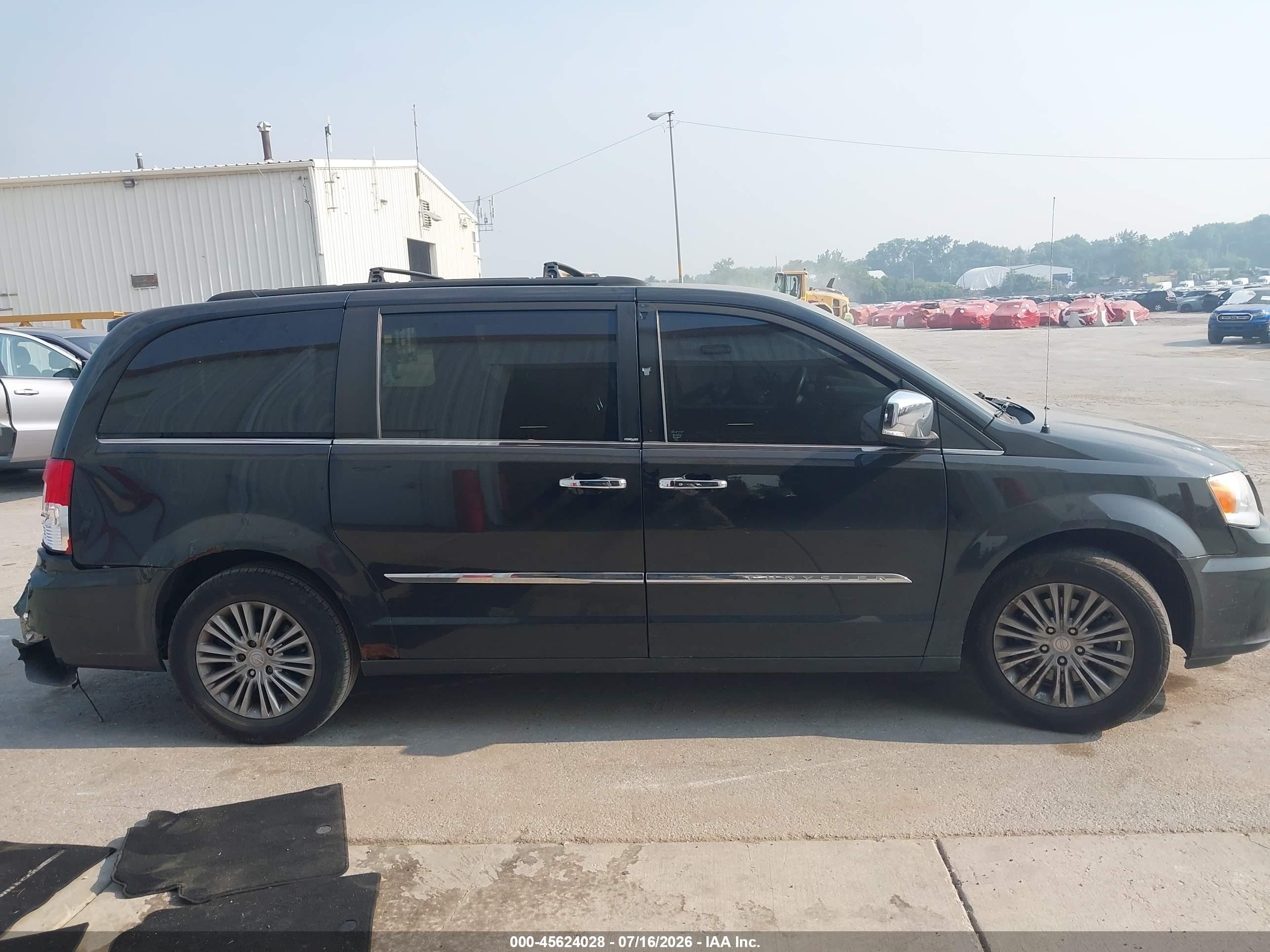 2014 Chrysler Town & Country Touring-l Черный vin: 2C4RC1CG0ER189422
