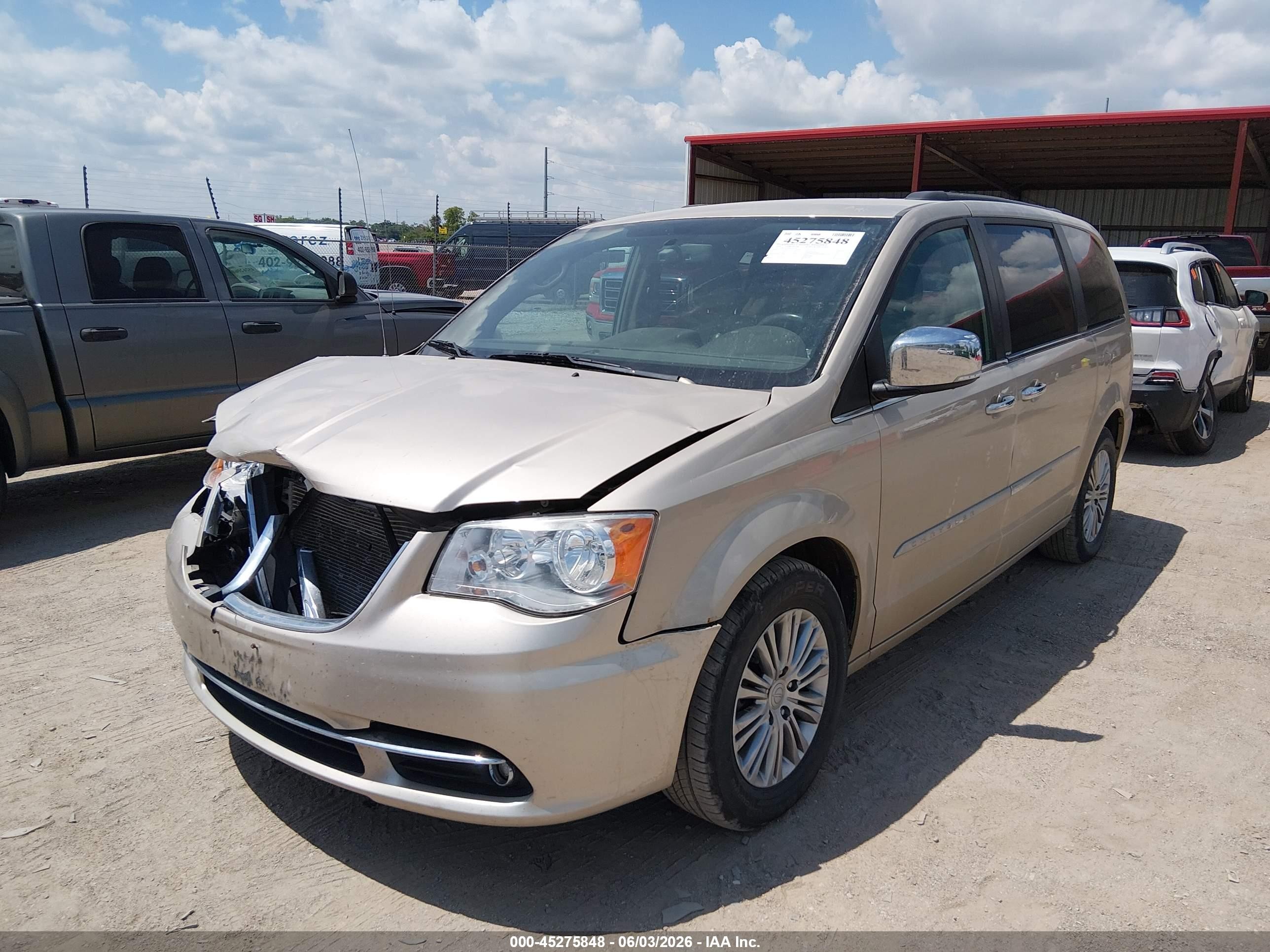 2014 Chrysler Town & Country Touring-l Tan vin: 2C4RC1CG0ER231524