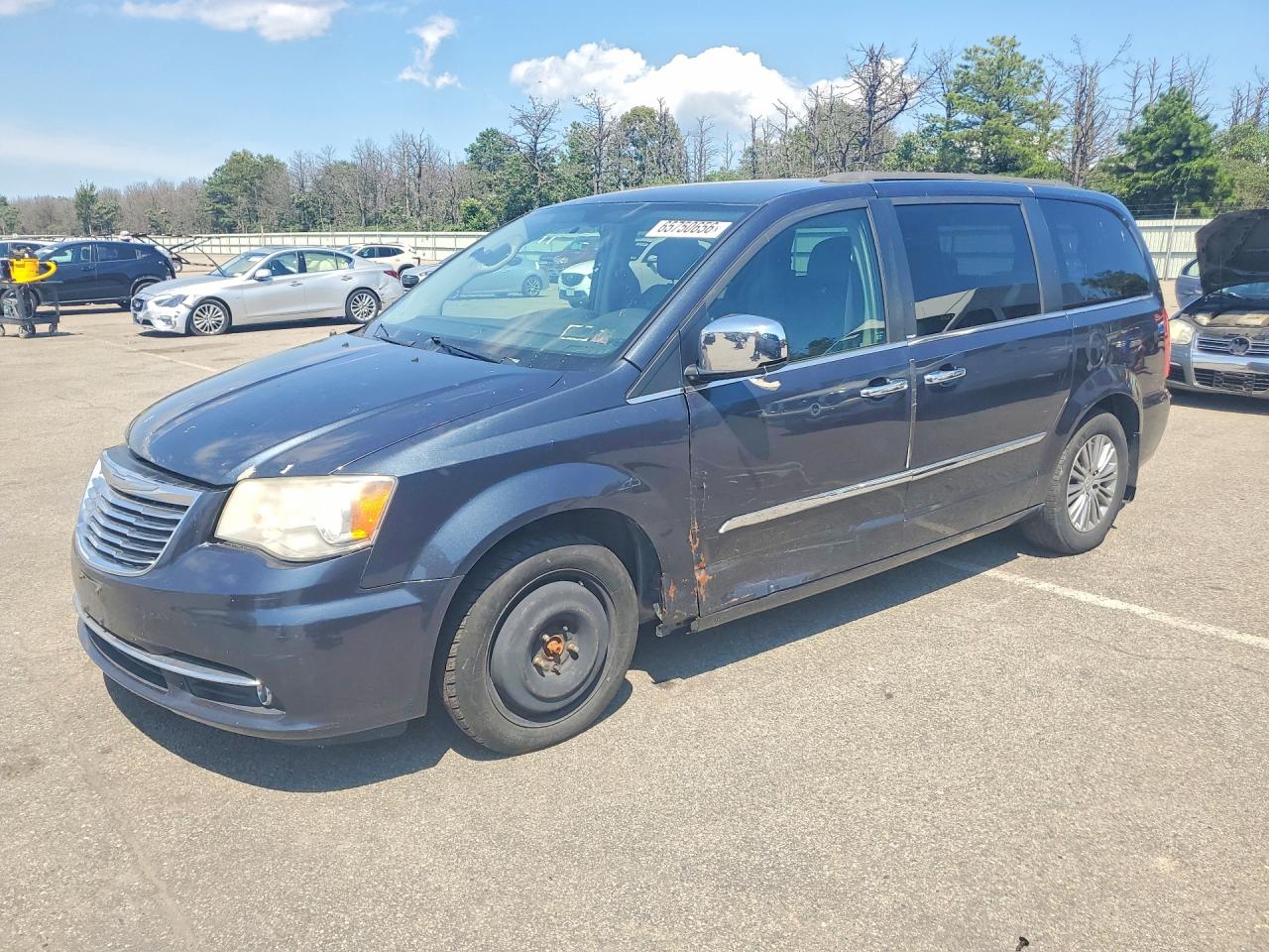 2014 Chrysler Town & Country Touring L Blue vin: 2C4RC1CG0ER304424