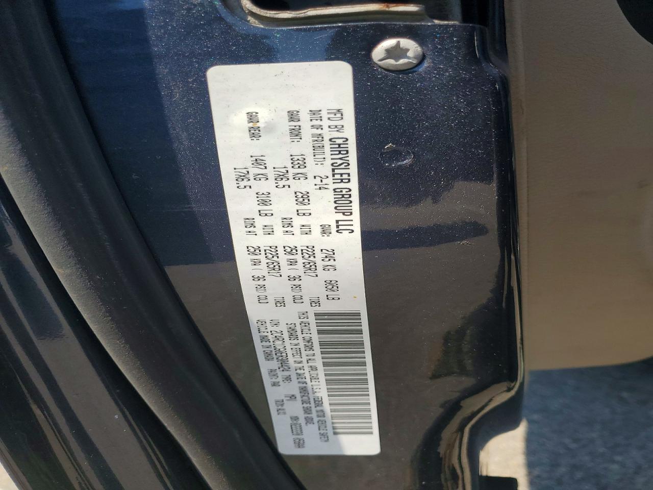 2014 Chrysler Town & Country Touring L Blue vin: 2C4RC1CG0ER304424