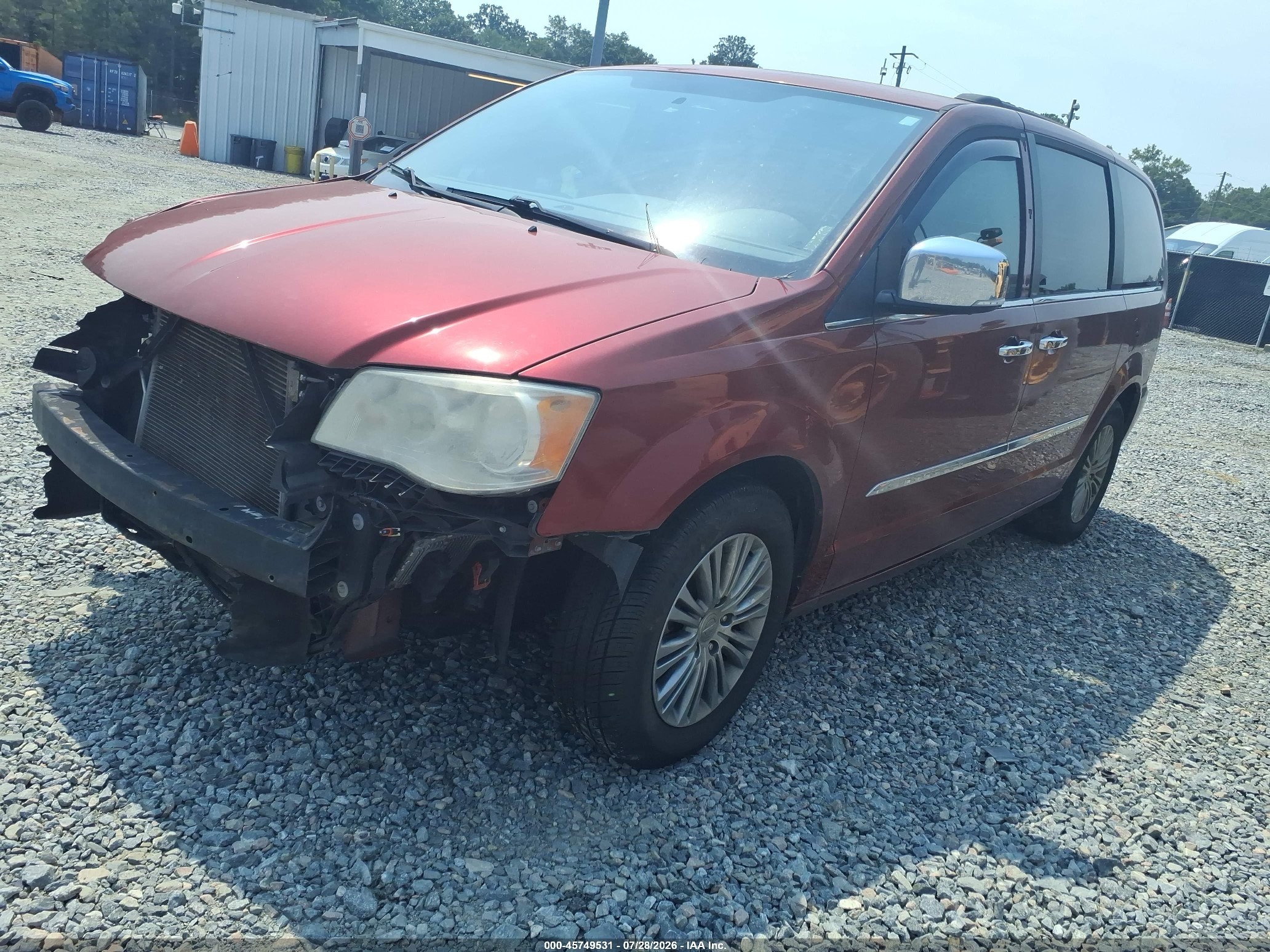 2014 Chrysler Town & Country Touring-l Красный vin: 2C4RC1CG0ER332871