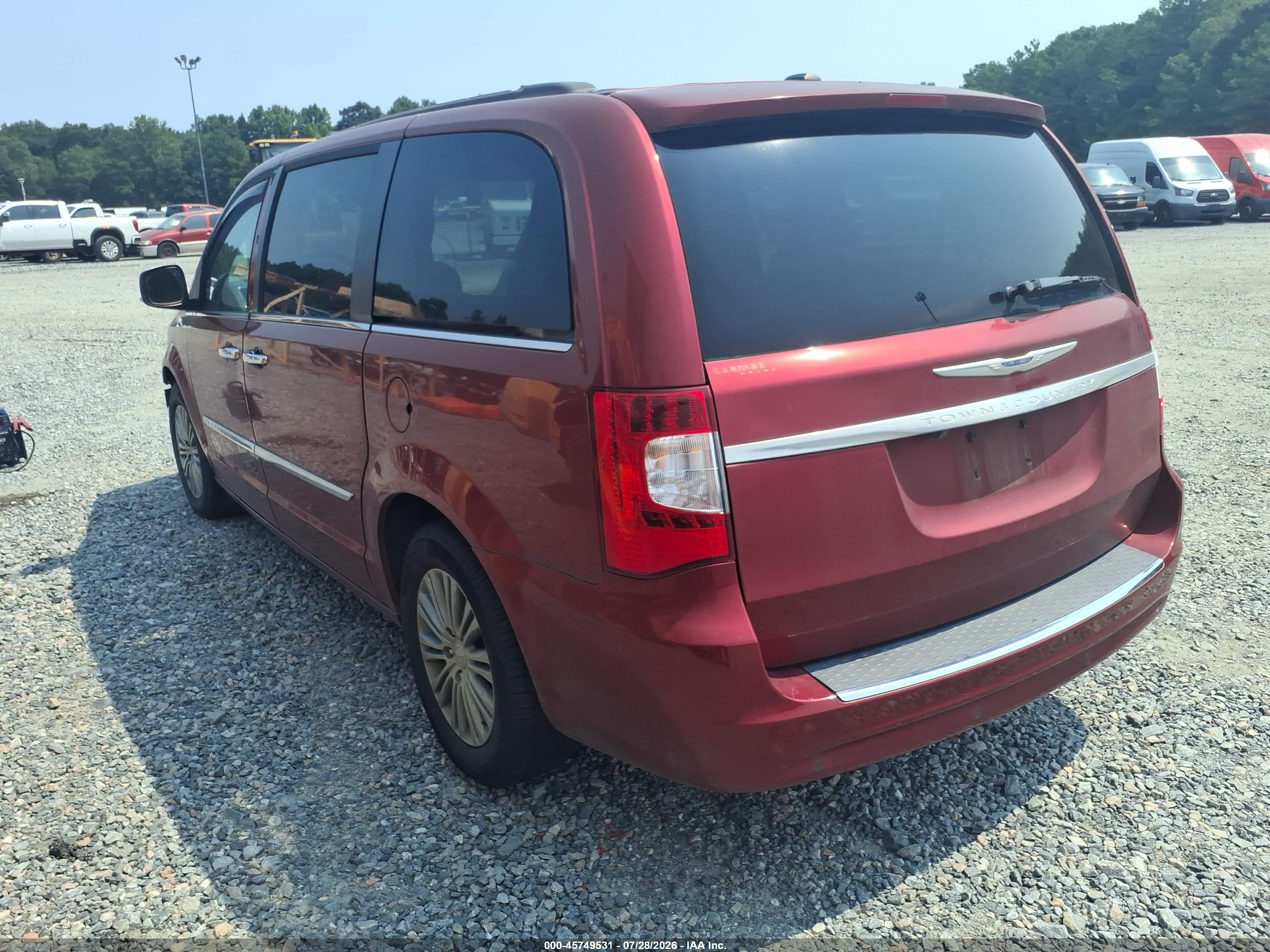 2014 Chrysler Town & Country Touring-l Красный vin: 2C4RC1CG0ER332871