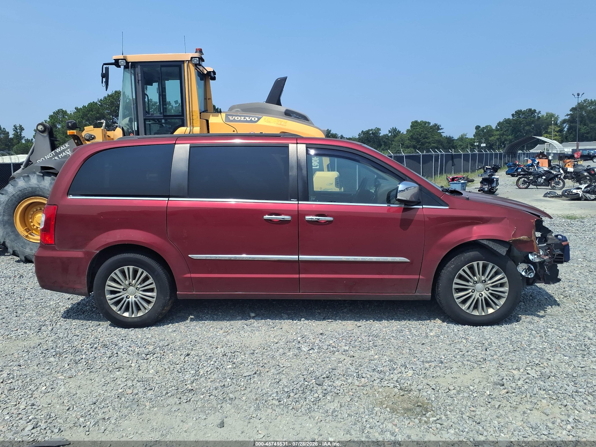 2014 Chrysler Town & Country Touring-l Красный vin: 2C4RC1CG0ER332871