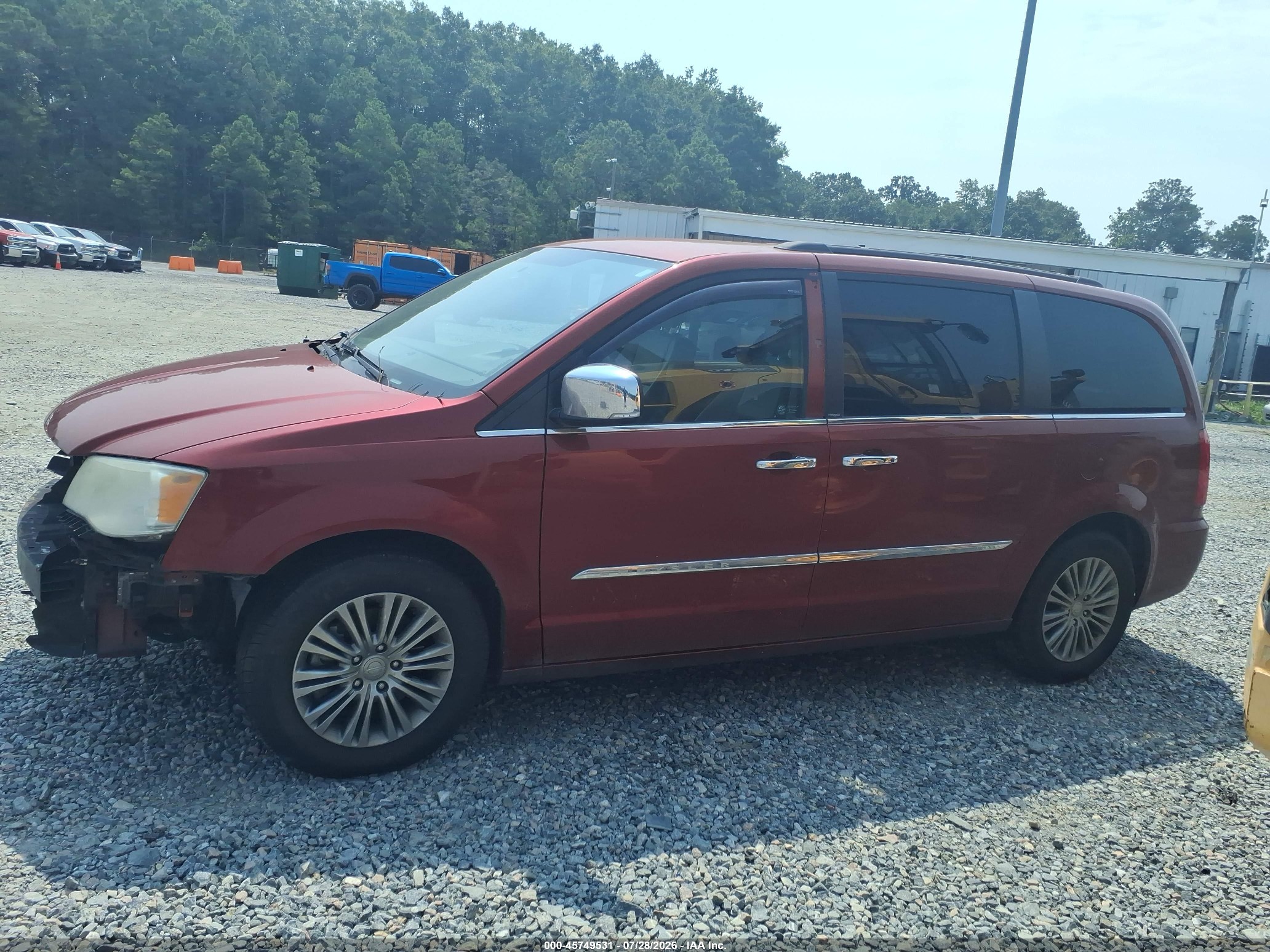 2014 Chrysler Town & Country Touring-l Красный vin: 2C4RC1CG0ER332871