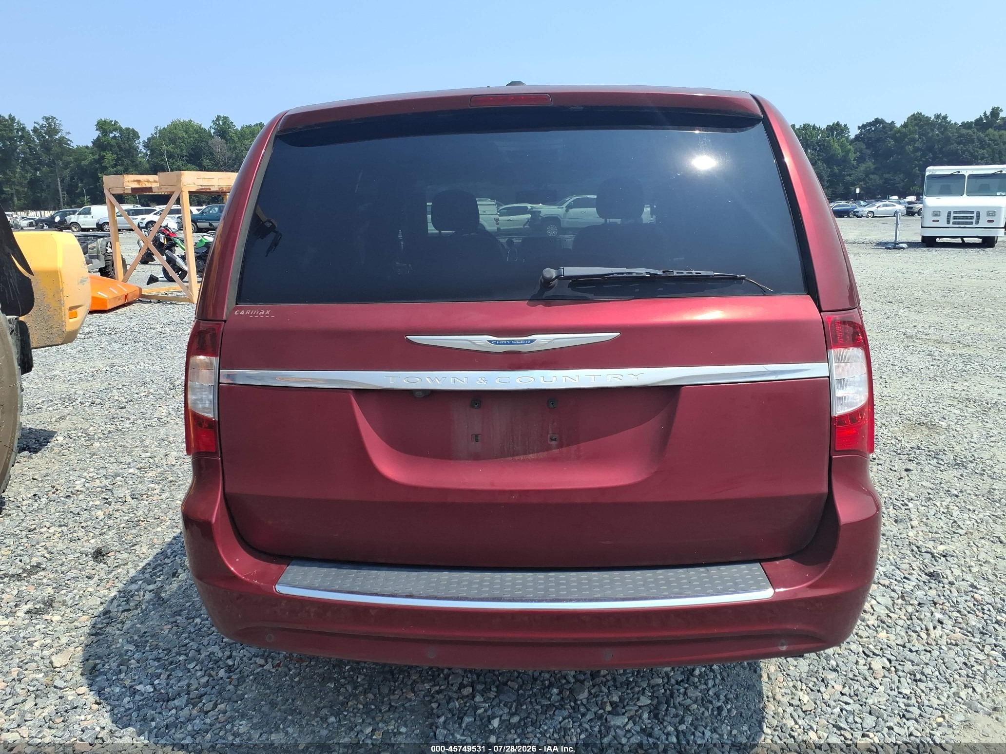 2014 Chrysler Town & Country Touring-l Красный vin: 2C4RC1CG0ER332871