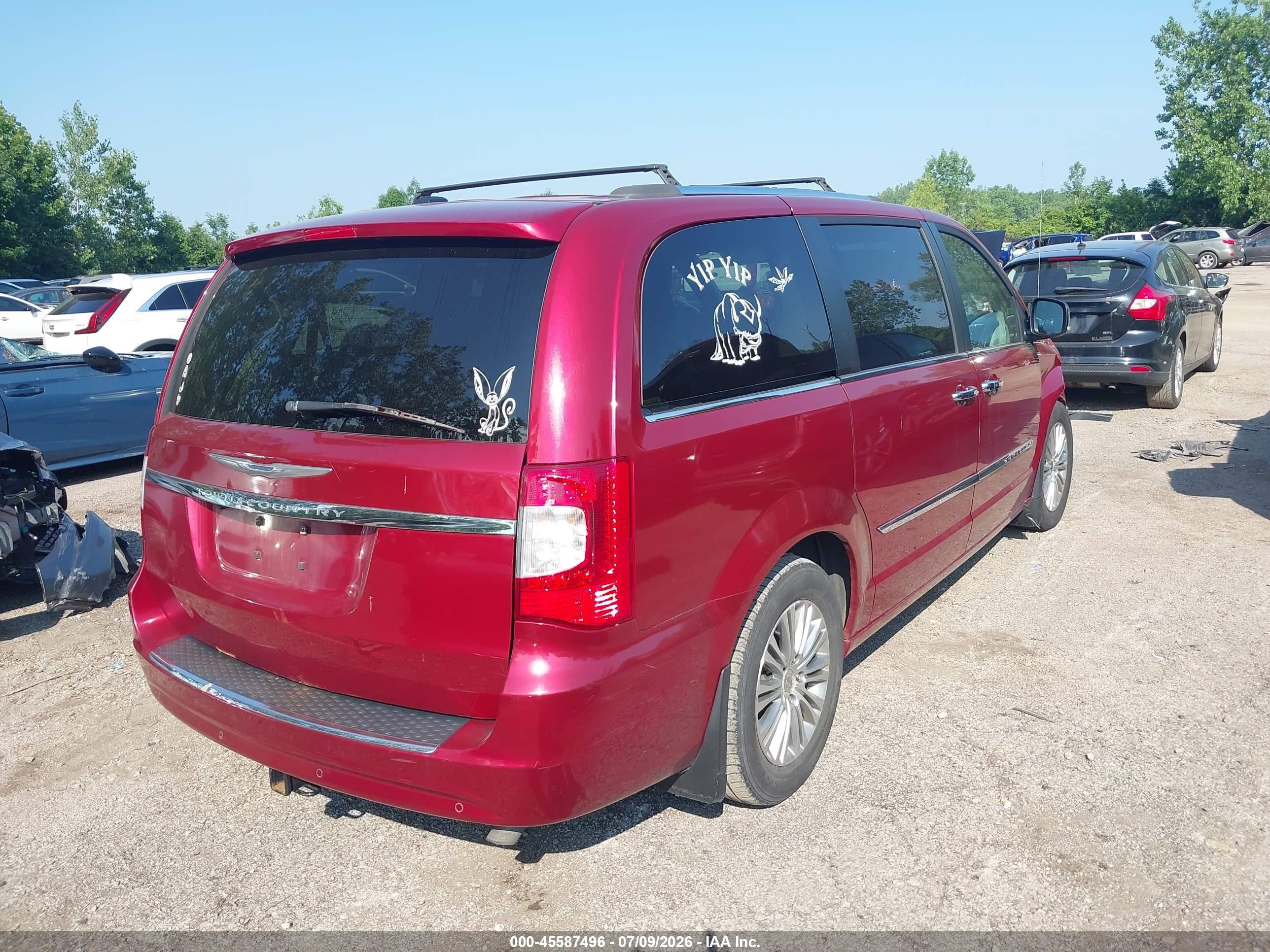 2014 Chrysler Town & Country Touring-l 30th Anniversary Burgundy vin: 2C4RC1CG0ER363957