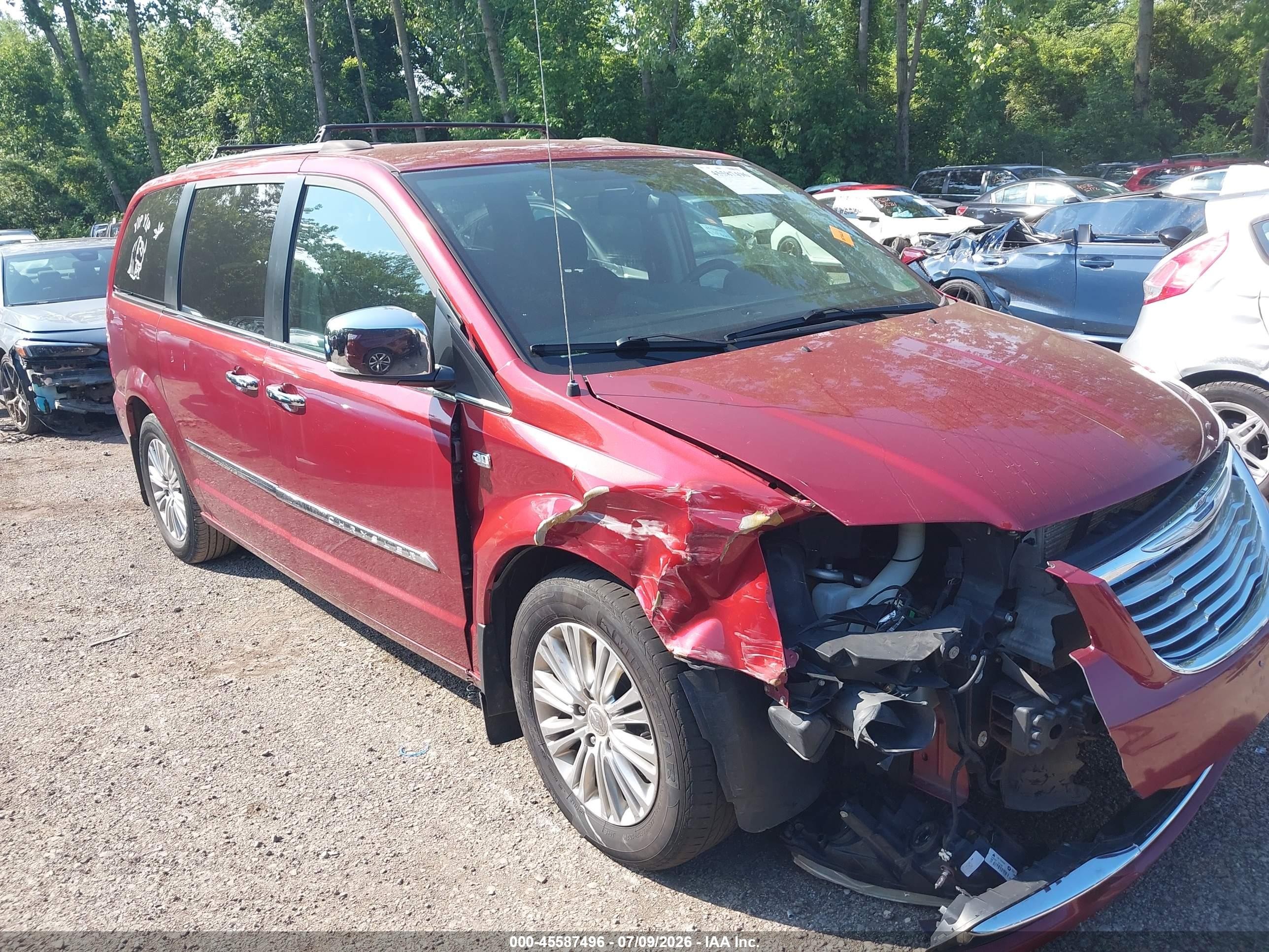 2014 Chrysler Town & Country Touring-l 30th Anniversary Burgundy vin: 2C4RC1CG0ER363957