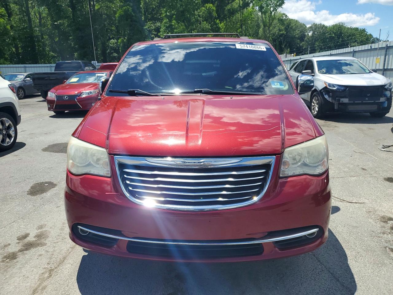 2014 Chrysler Town & Country Touring L Red vin: 2C4RC1CG0ER407942