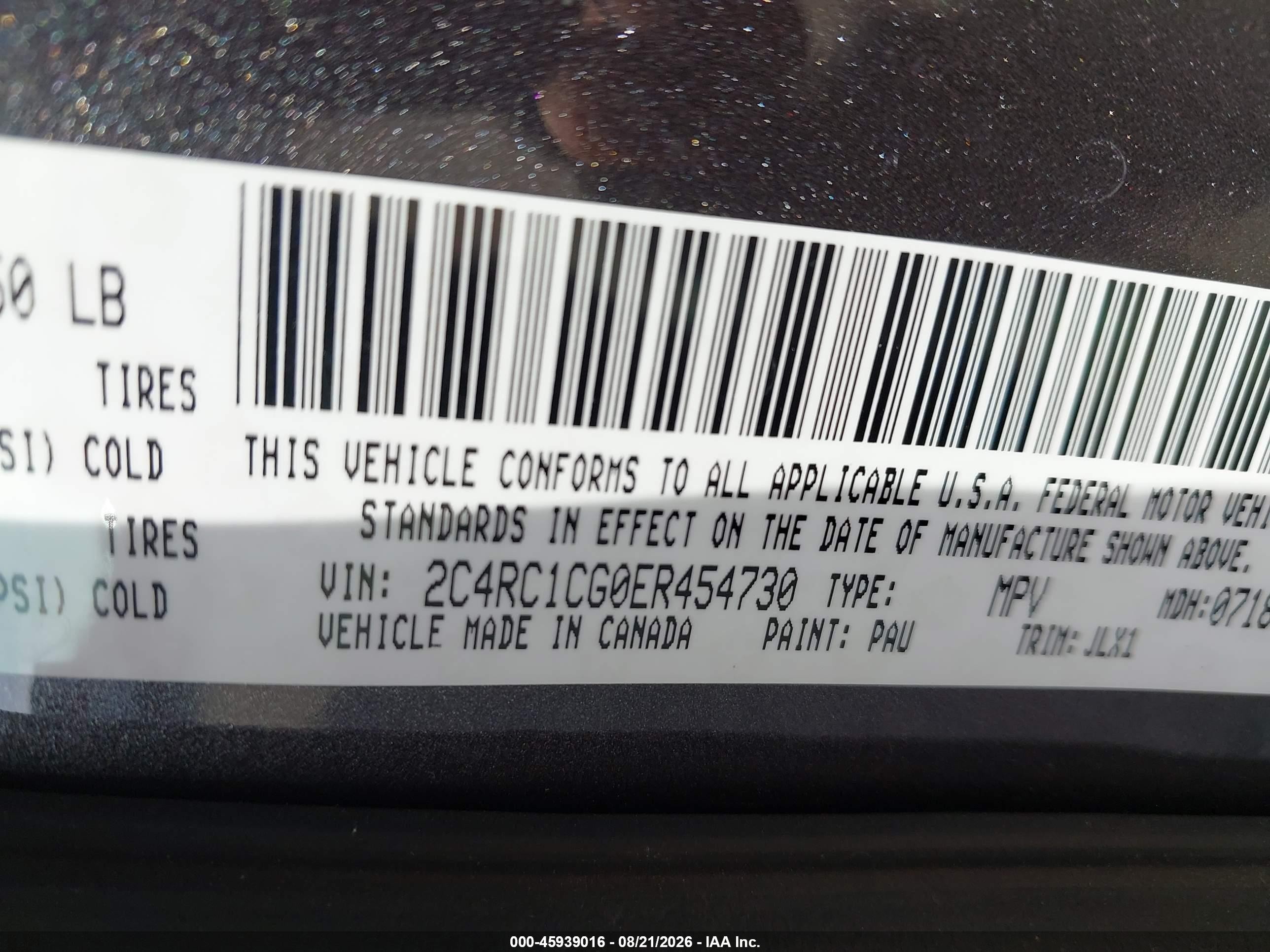 2014 Chrysler Town & Country Touring-l 30th Anniversary Серый vin: 2C4RC1CG0ER454730