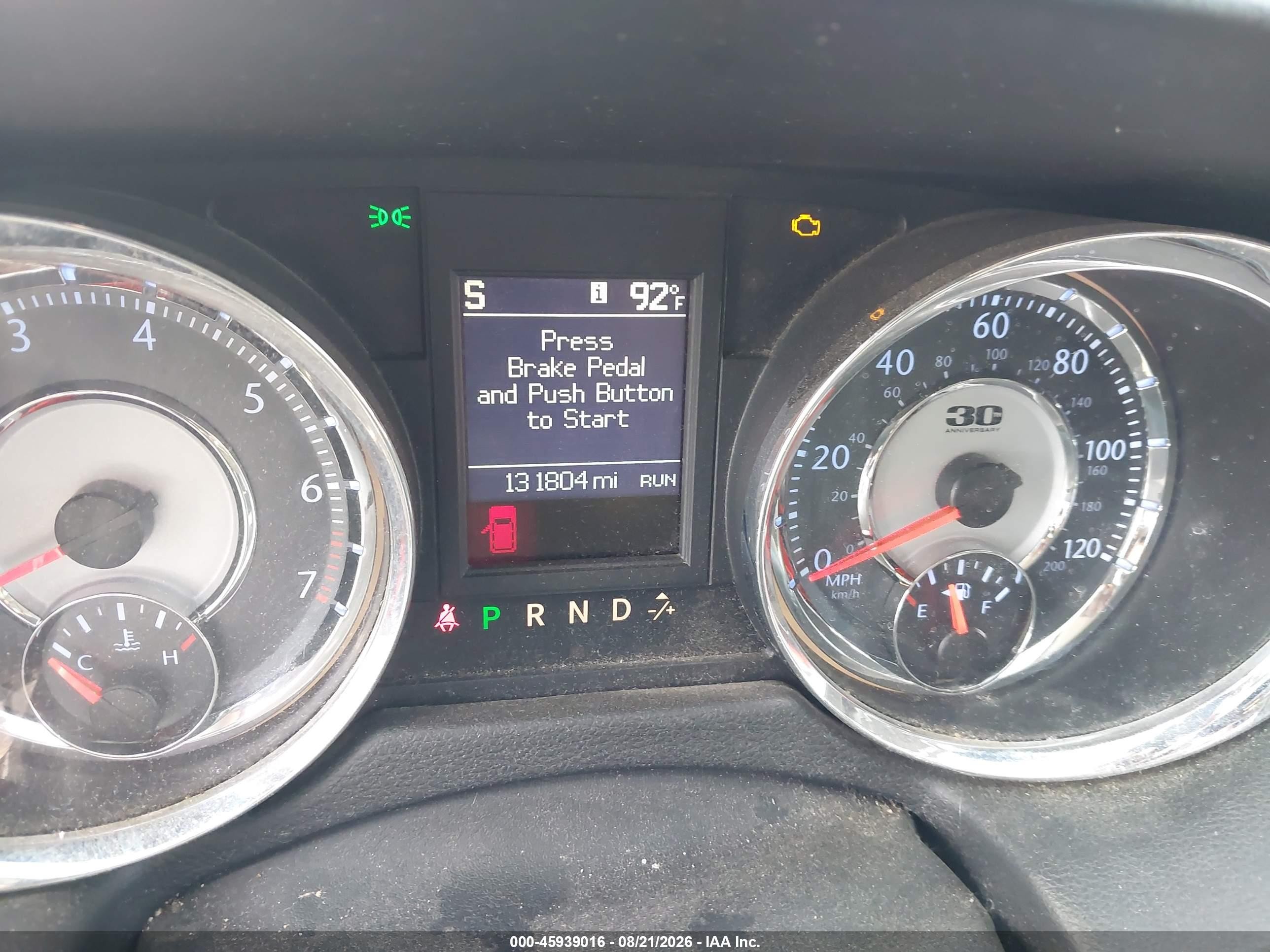 2014 Chrysler Town & Country Touring-l 30th Anniversary Серый vin: 2C4RC1CG0ER454730