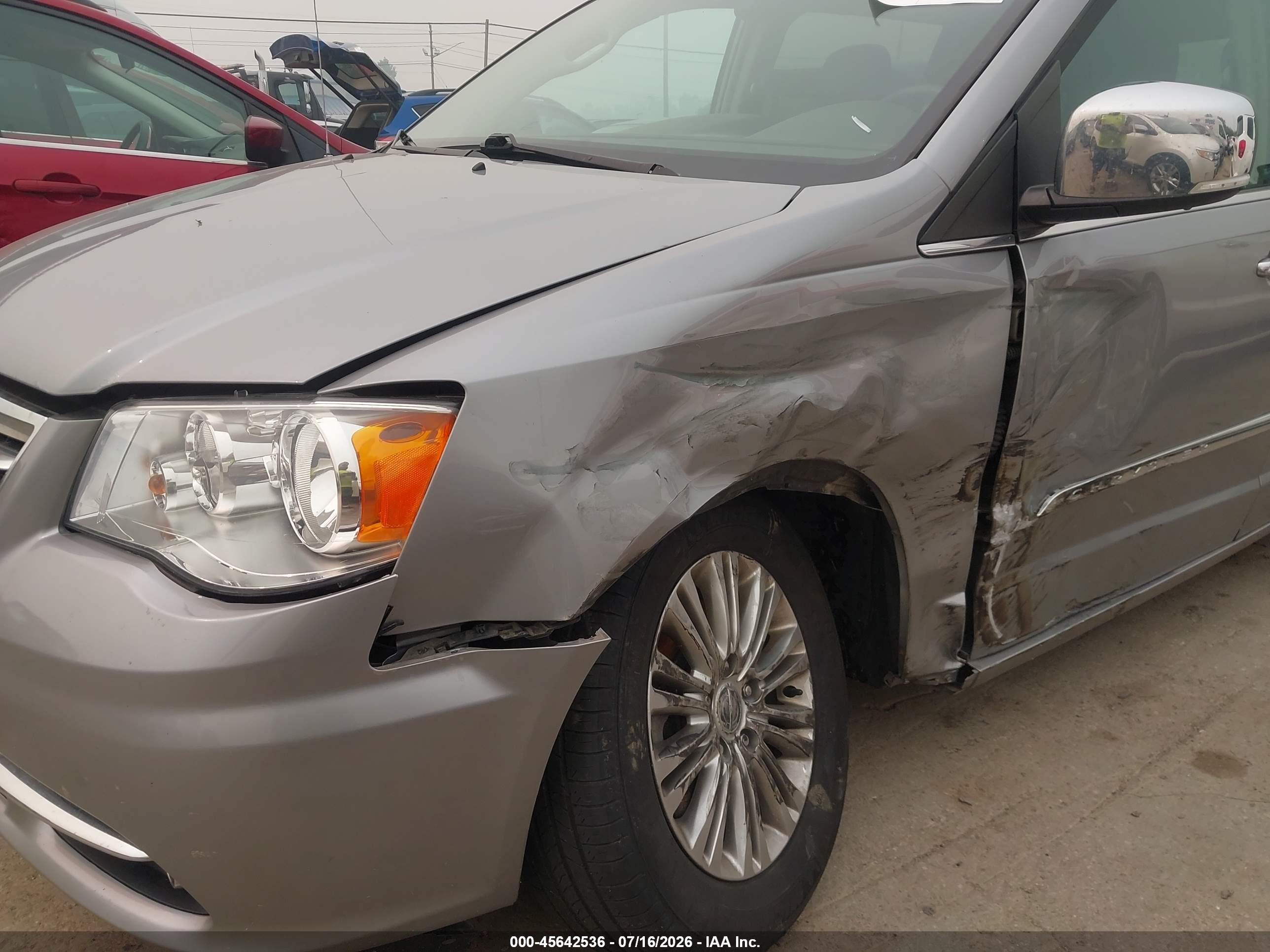 2015 Chrysler Town & Country Touring-l Серый vin: 2C4RC1CG0FR610301