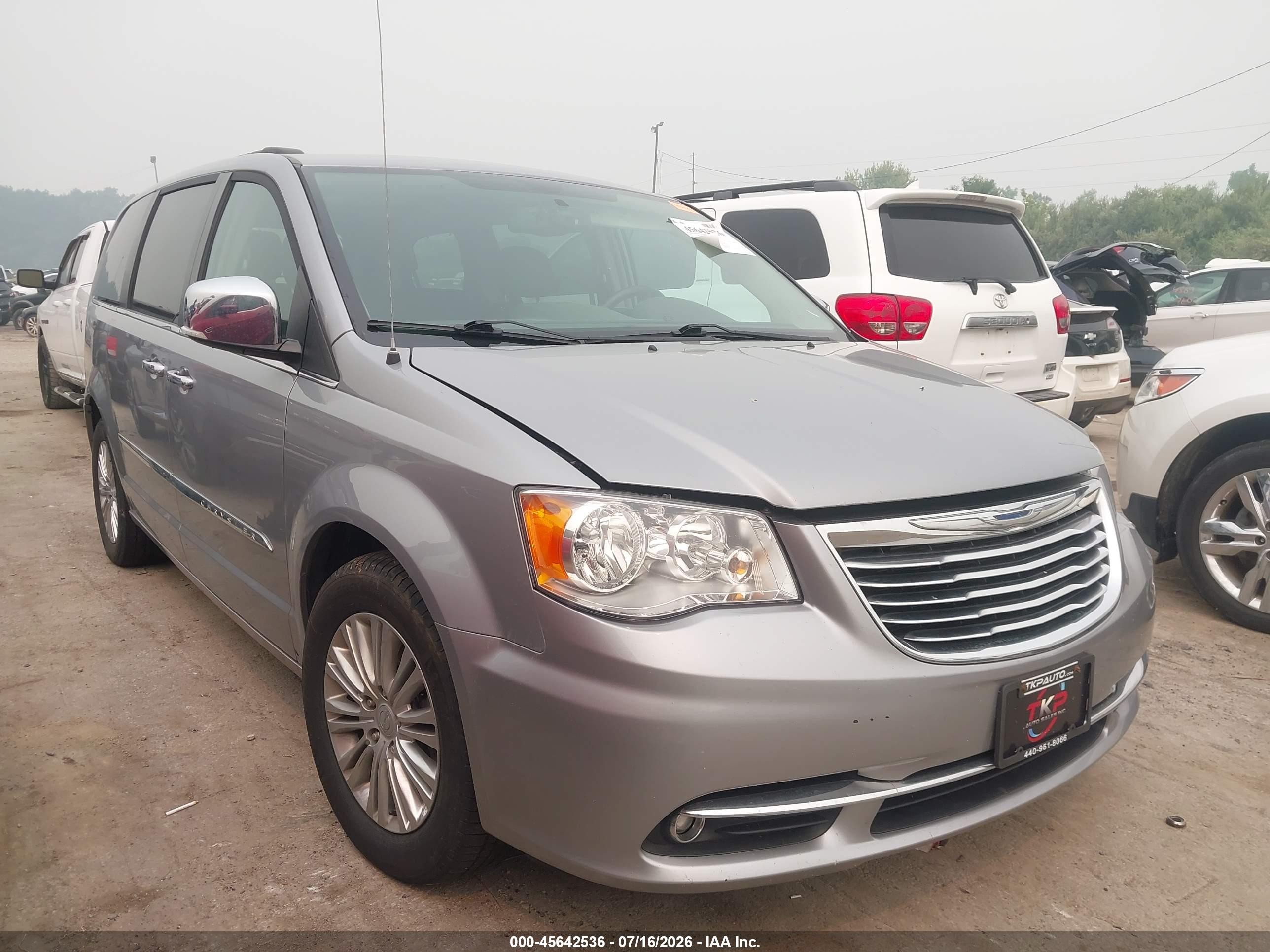 2015 Chrysler Town & Country Touring-l Серый vin: 2C4RC1CG0FR610301
