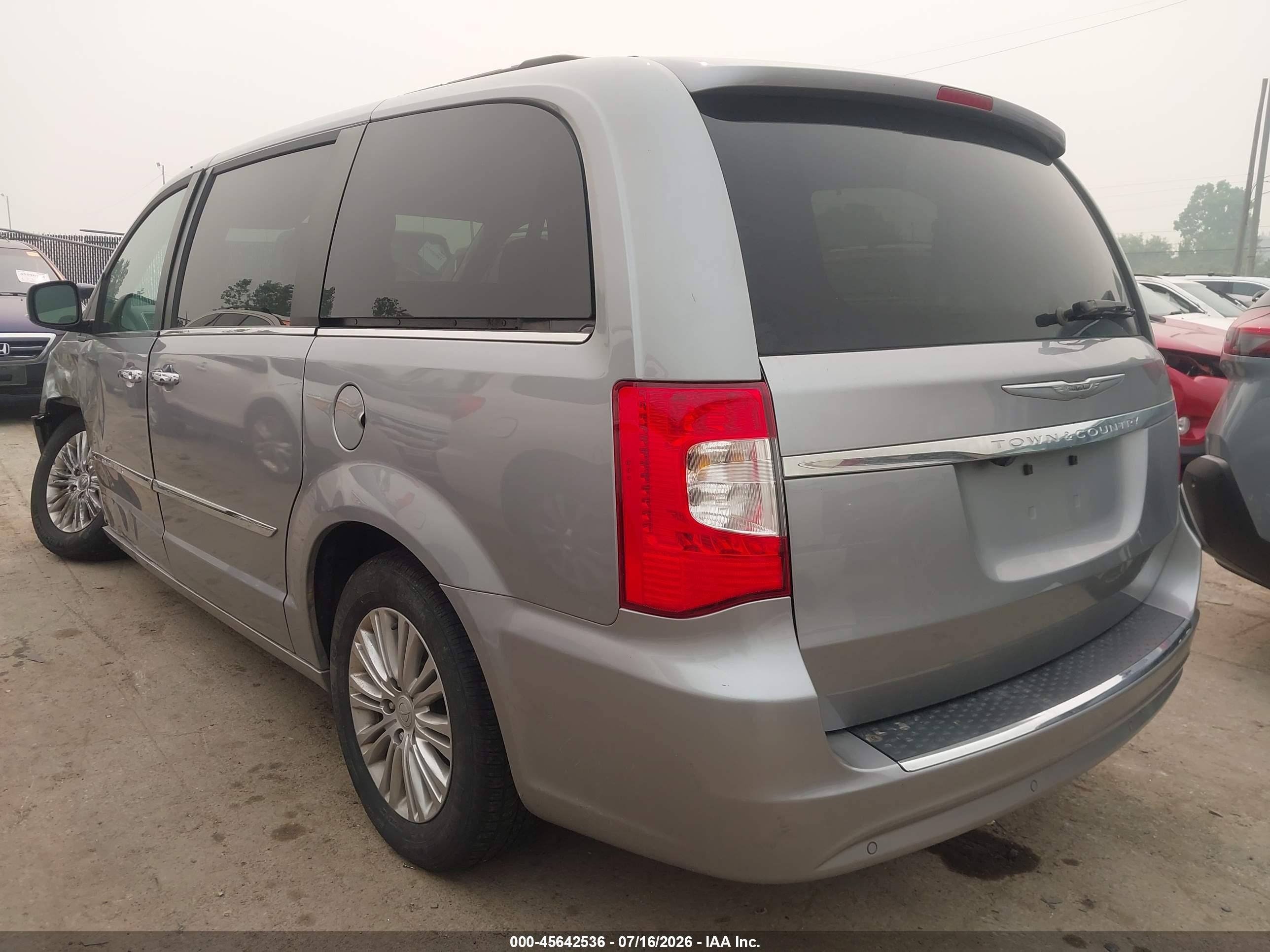 2015 Chrysler Town & Country Touring-l Серый vin: 2C4RC1CG0FR610301