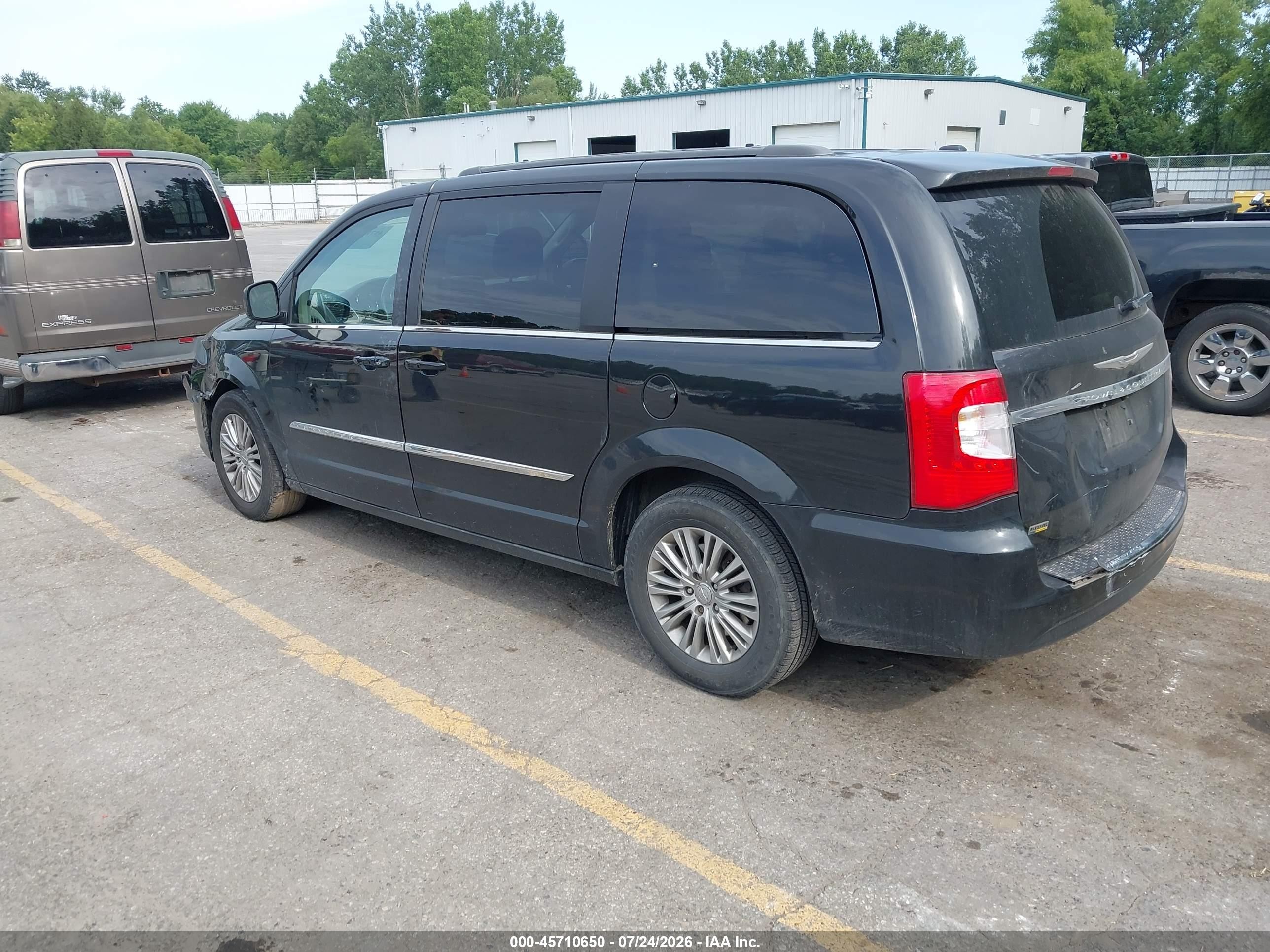 2015 Chrysler Town & Country Touring-l Black vin: 2C4RC1CG0FR697102