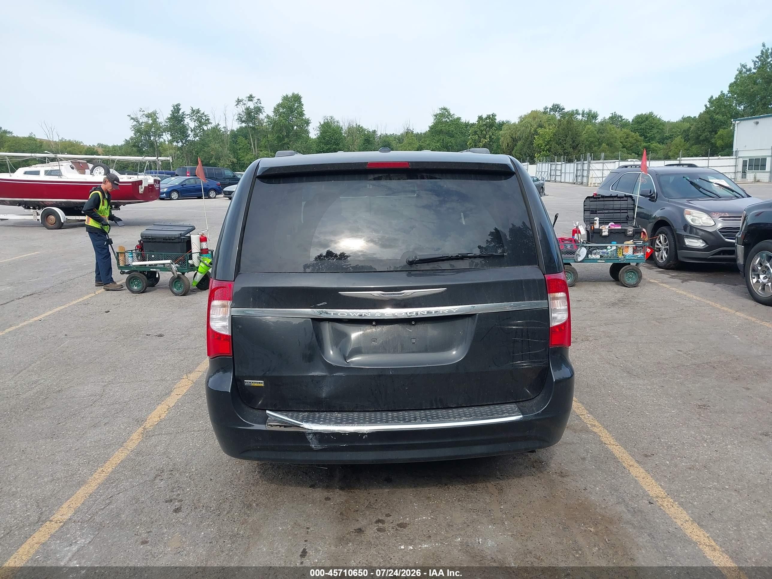 2015 Chrysler Town & Country Touring-l Black vin: 2C4RC1CG0FR697102