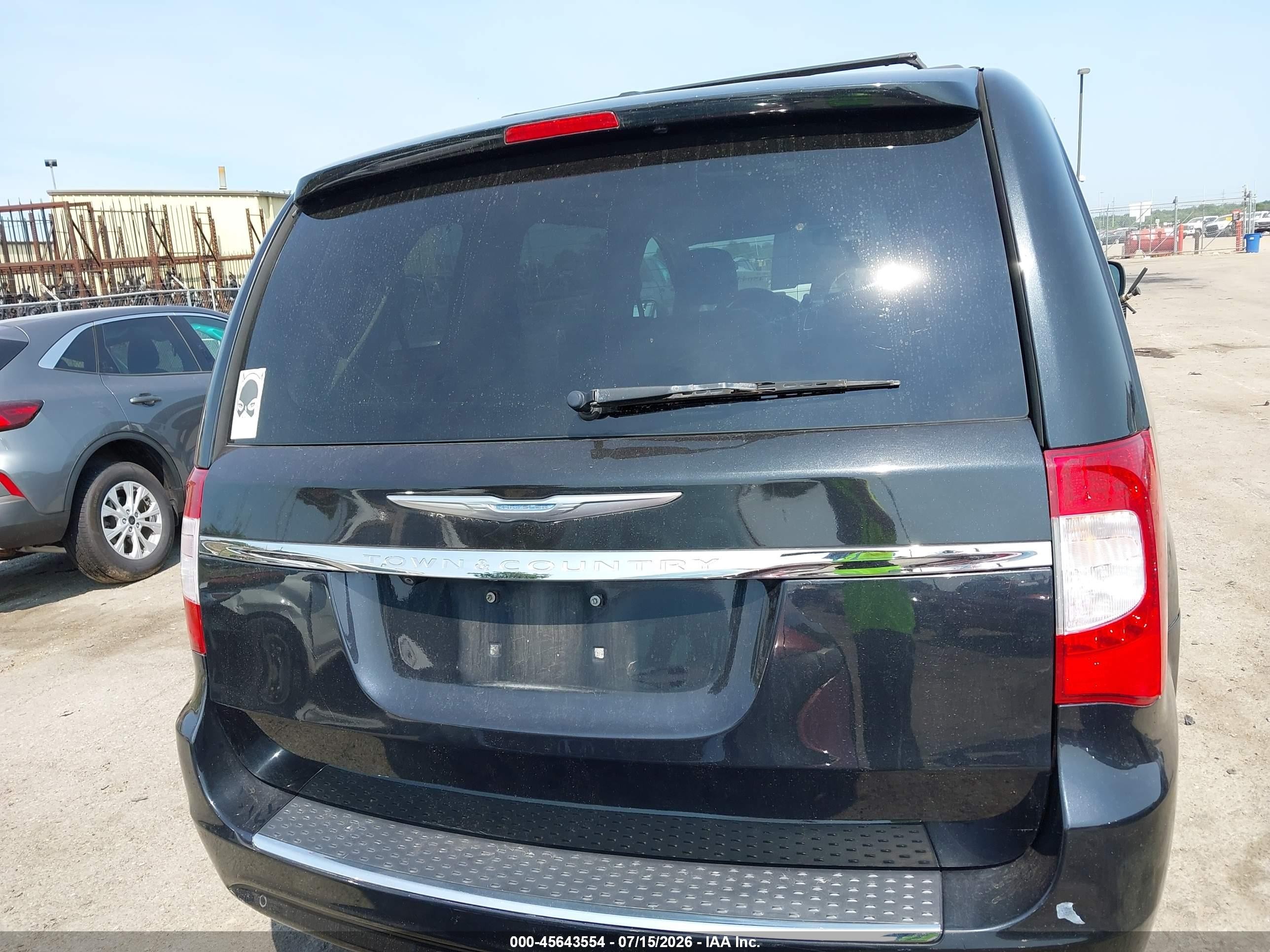 2015 Chrysler Town & Country Touring-l Black vin: 2C4RC1CG0FR697309