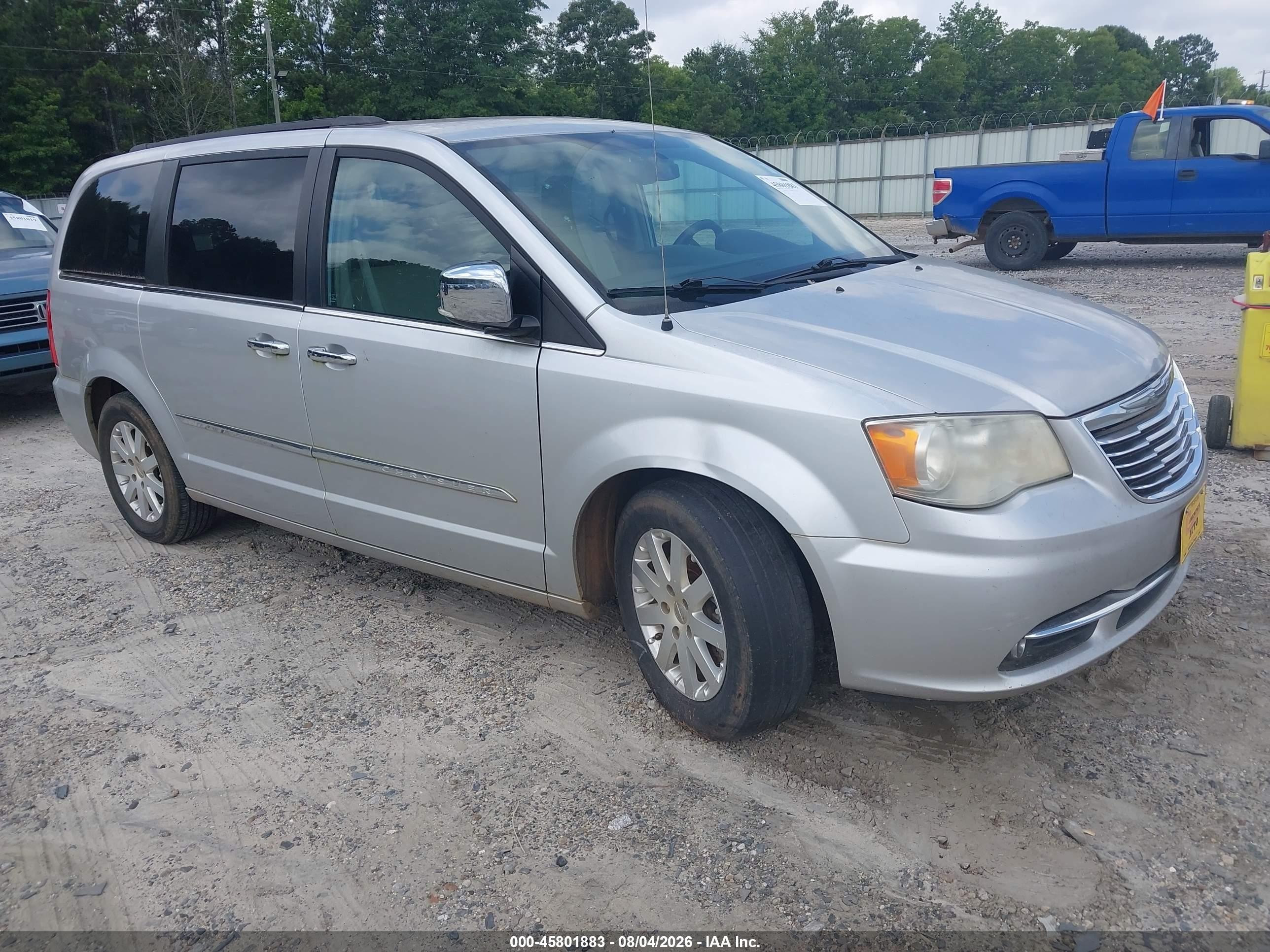 2012 Chrysler Town & Country Touring-l Silver vin: 2C4RC1CG1CR395149