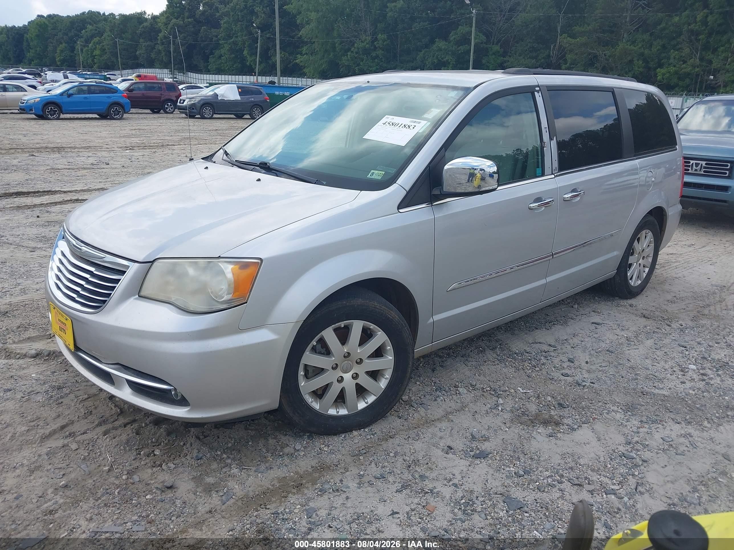 2012 Chrysler Town & Country Touring-l Silver vin: 2C4RC1CG1CR395149